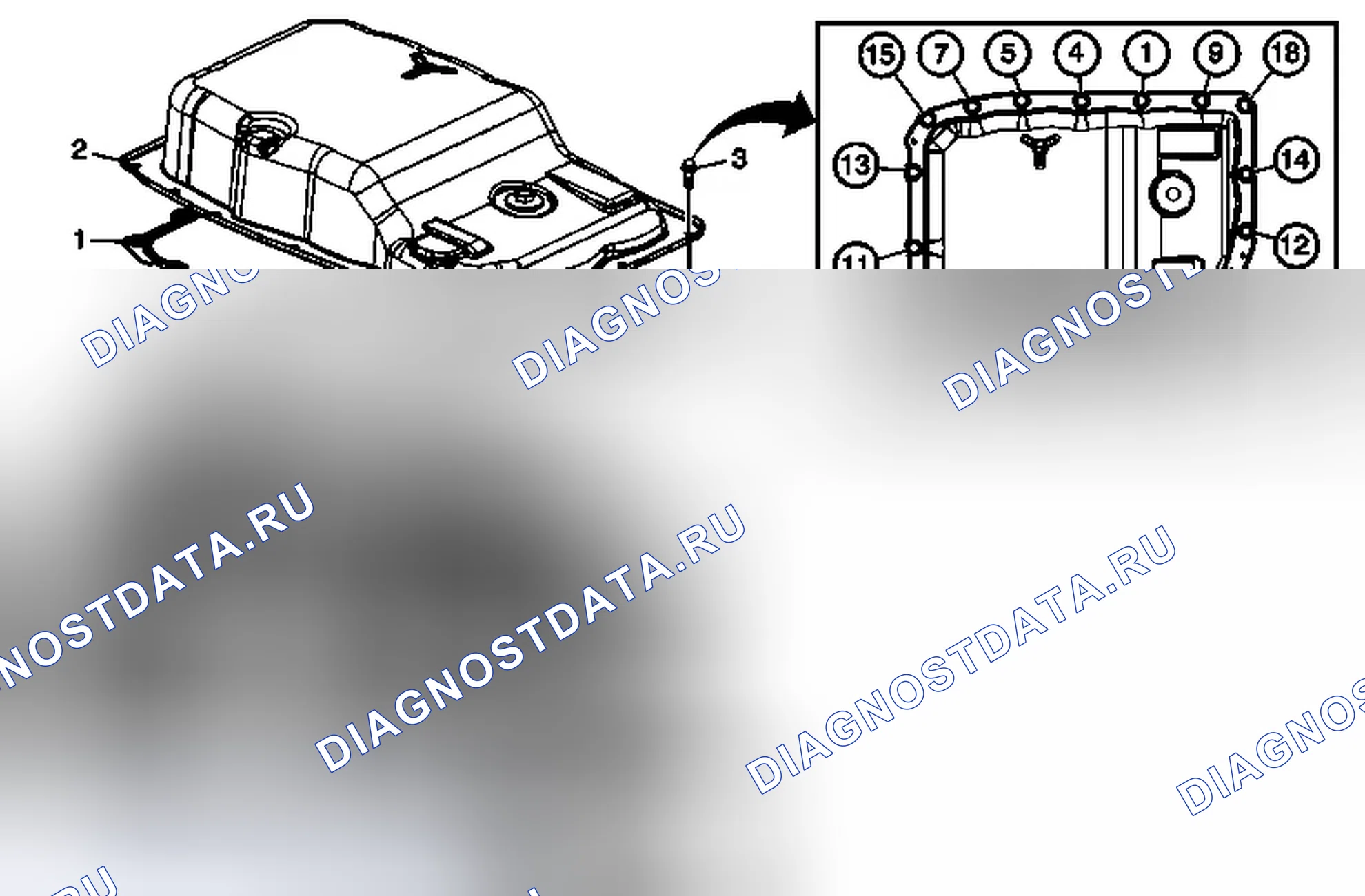 Рис. 89: Установка поддона для трансмиссионной жидкости. Chevrolet Corvette C6