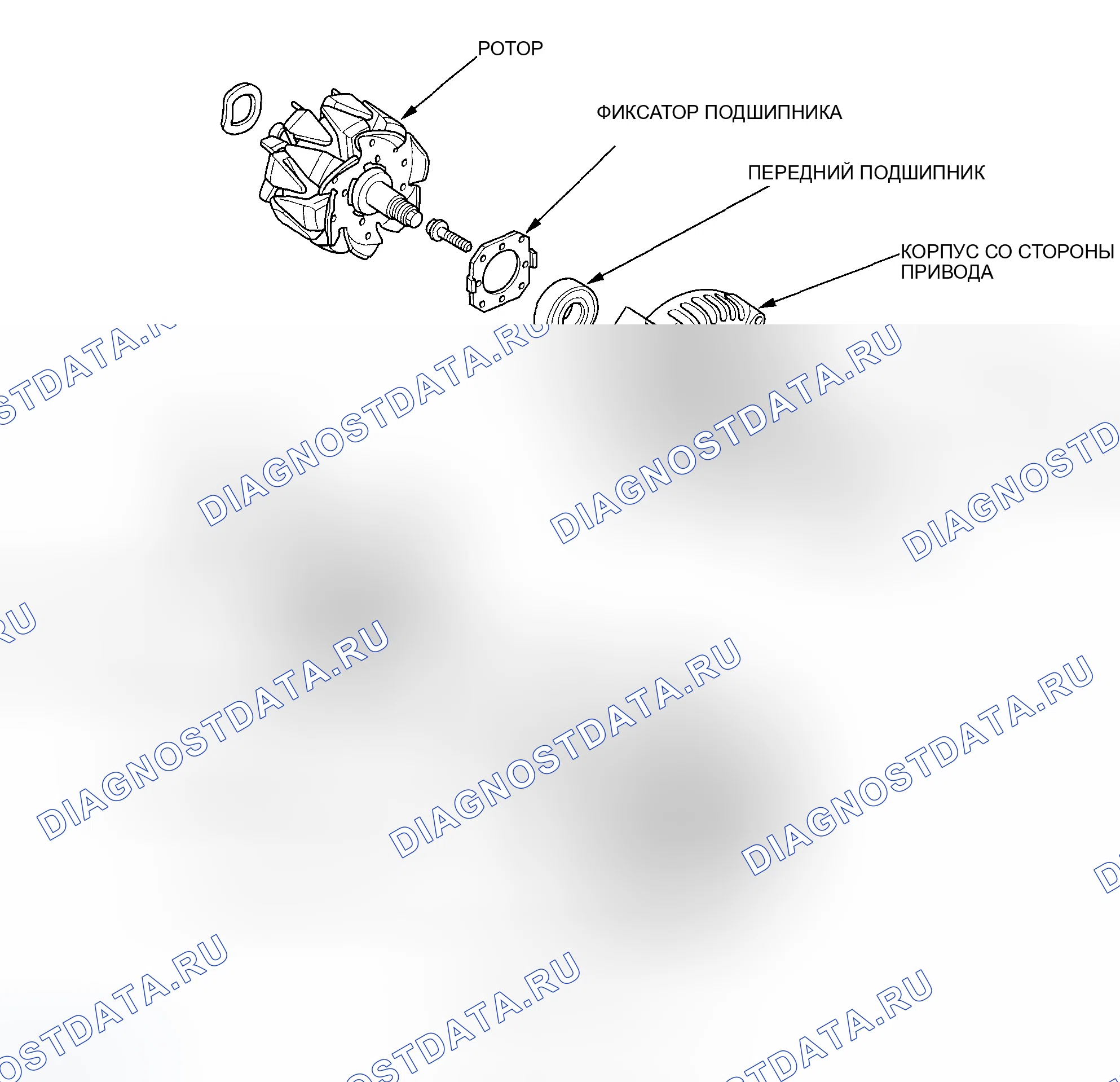 Рис. 12: Разнесенный вид. Honda Element YH2