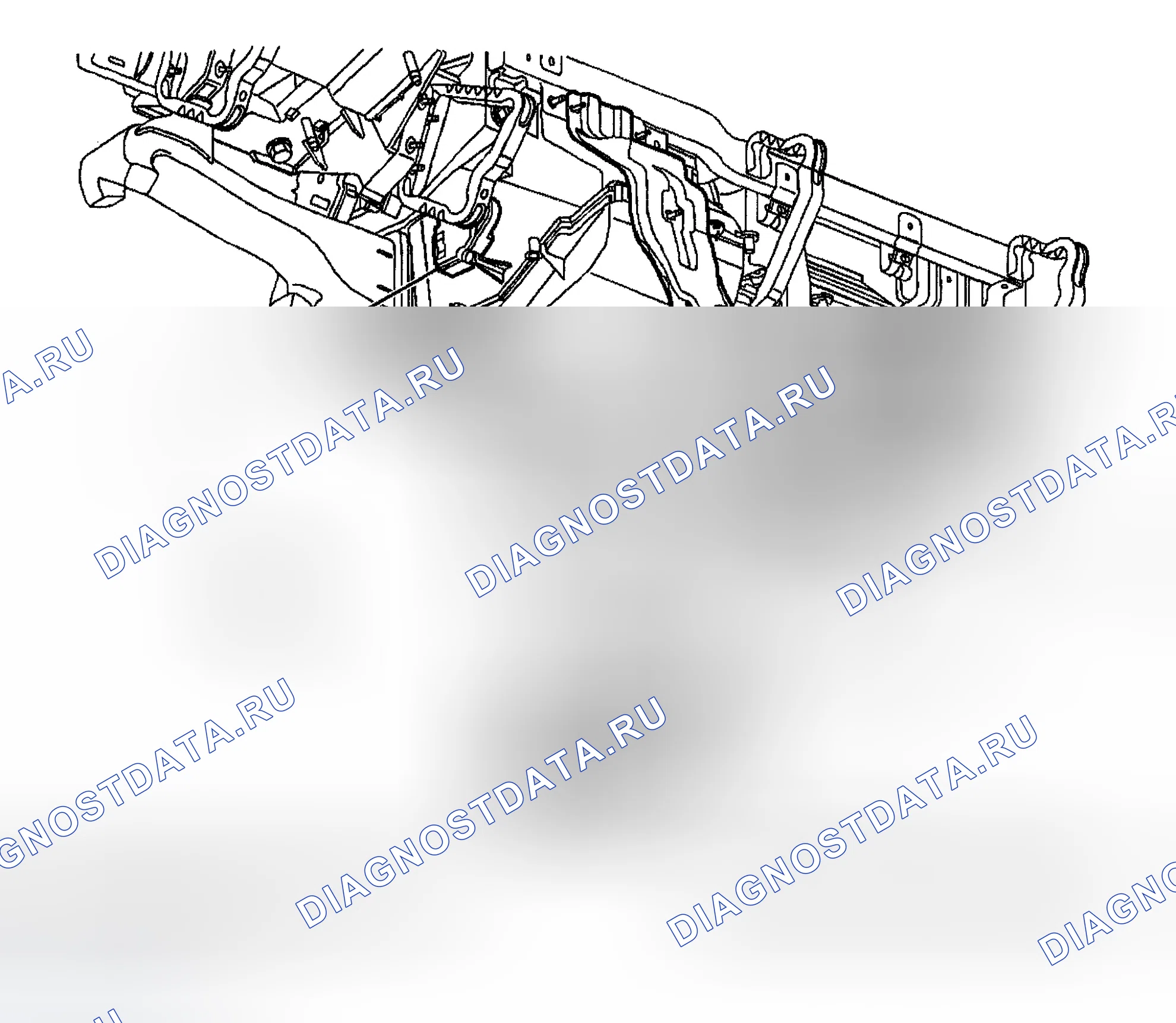 Рис. 16: Держатель приборной панели. Chevrolet TrailBlazer I