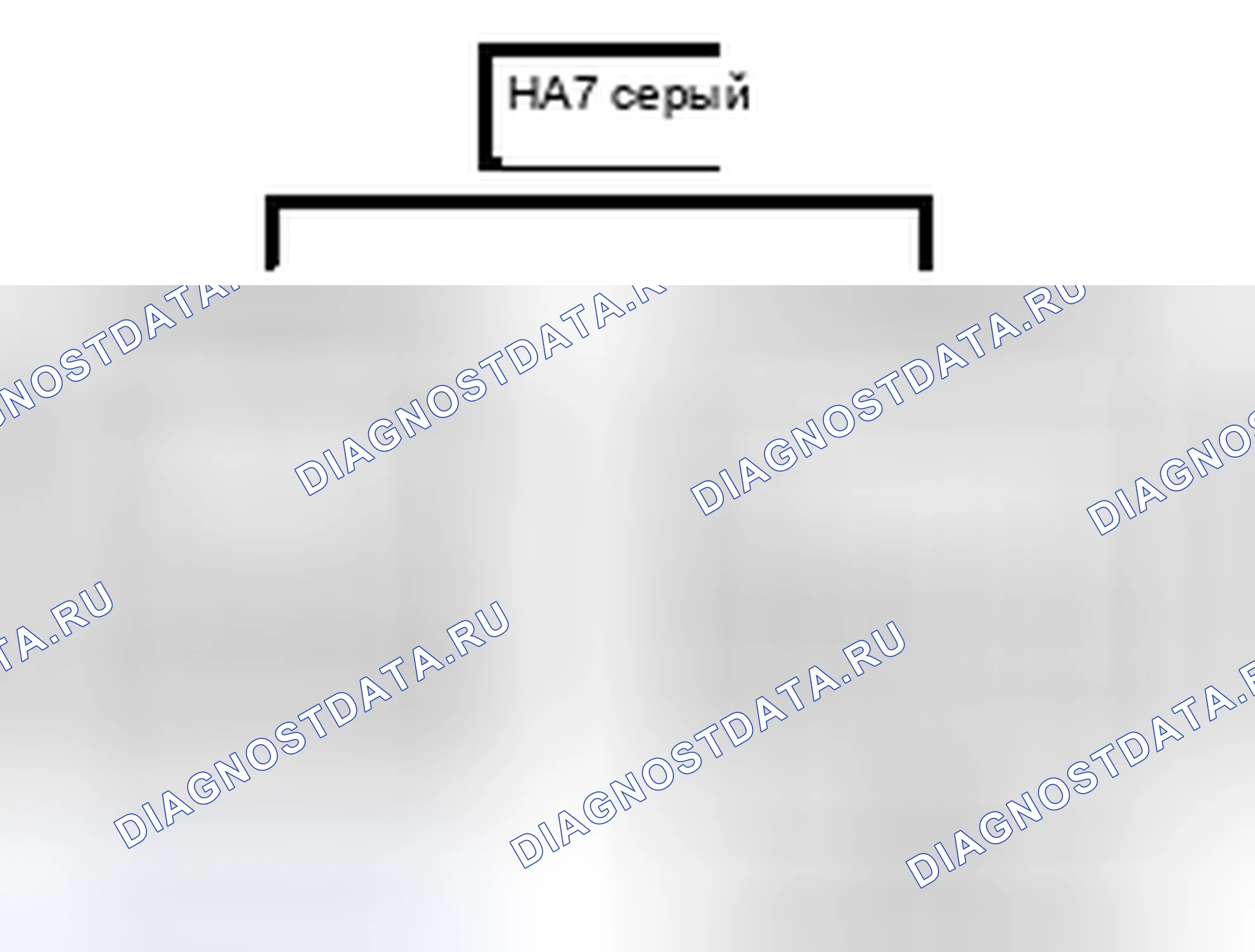 Рис. 952: Вид с торца соединителя (HA7). Lexus ES XV60