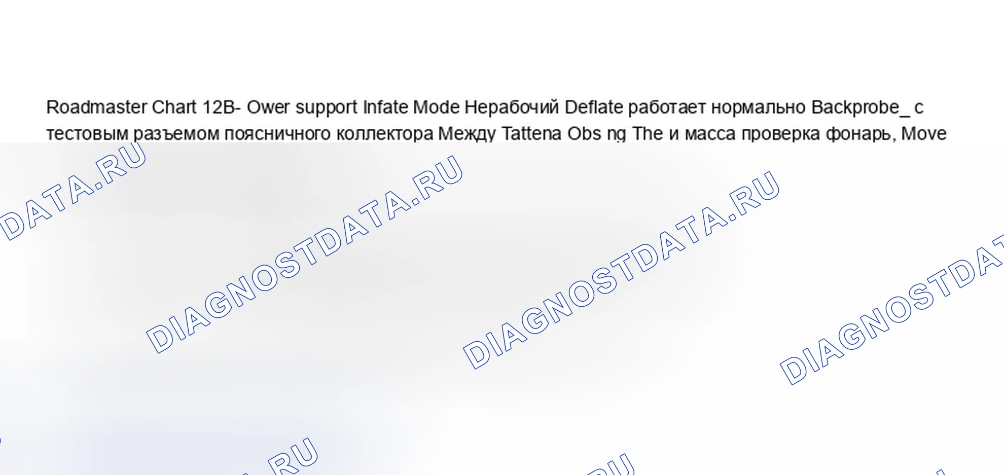 Рис. 23: Roadmaster Chart 12B, режим надувания нижней опоры Нерабочий дефлат работает нормально. Chevrolet Caprice IV