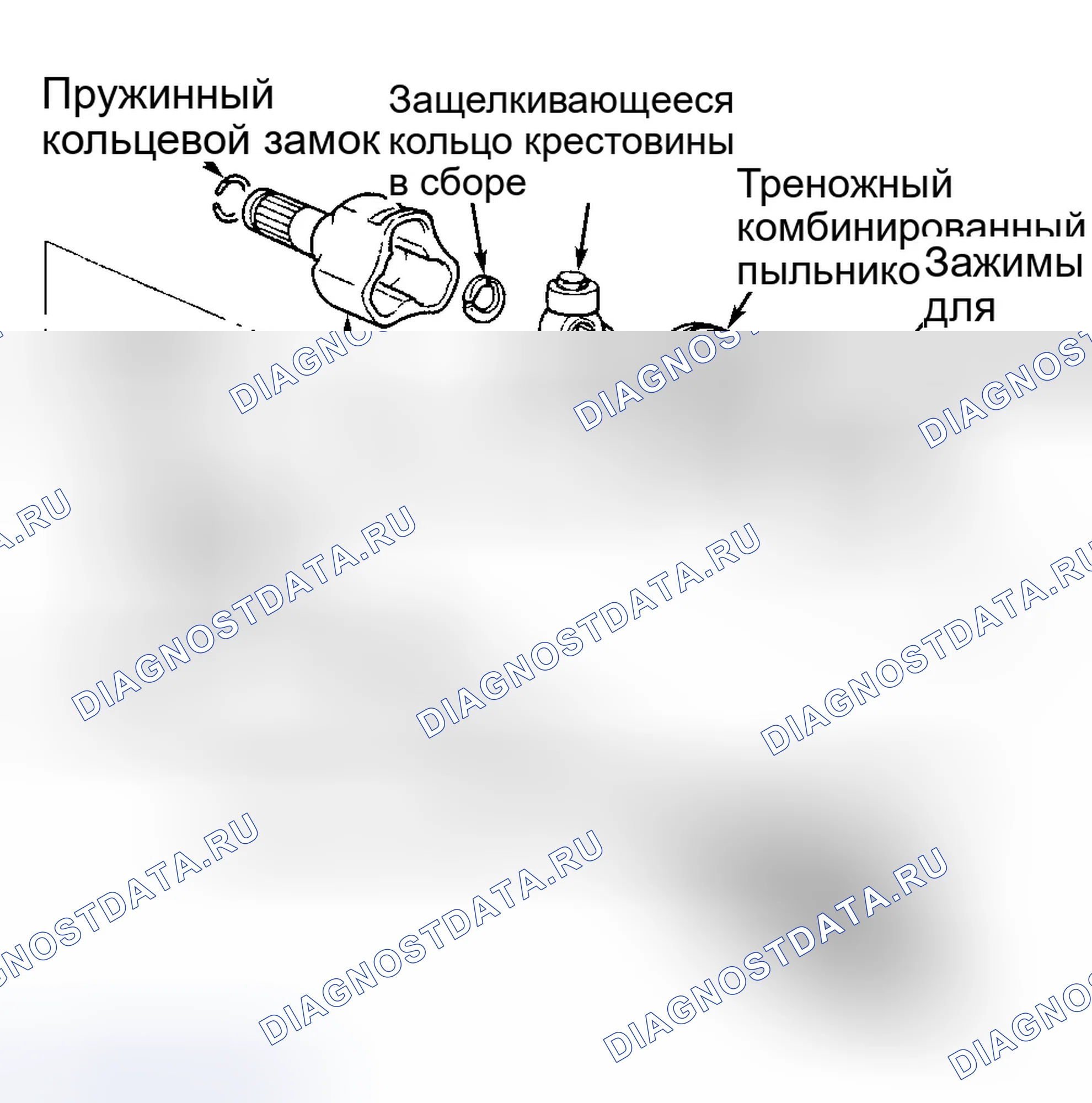 Рис. 2: Разборка (внутреннее соединение Cv). Eagle Talon II