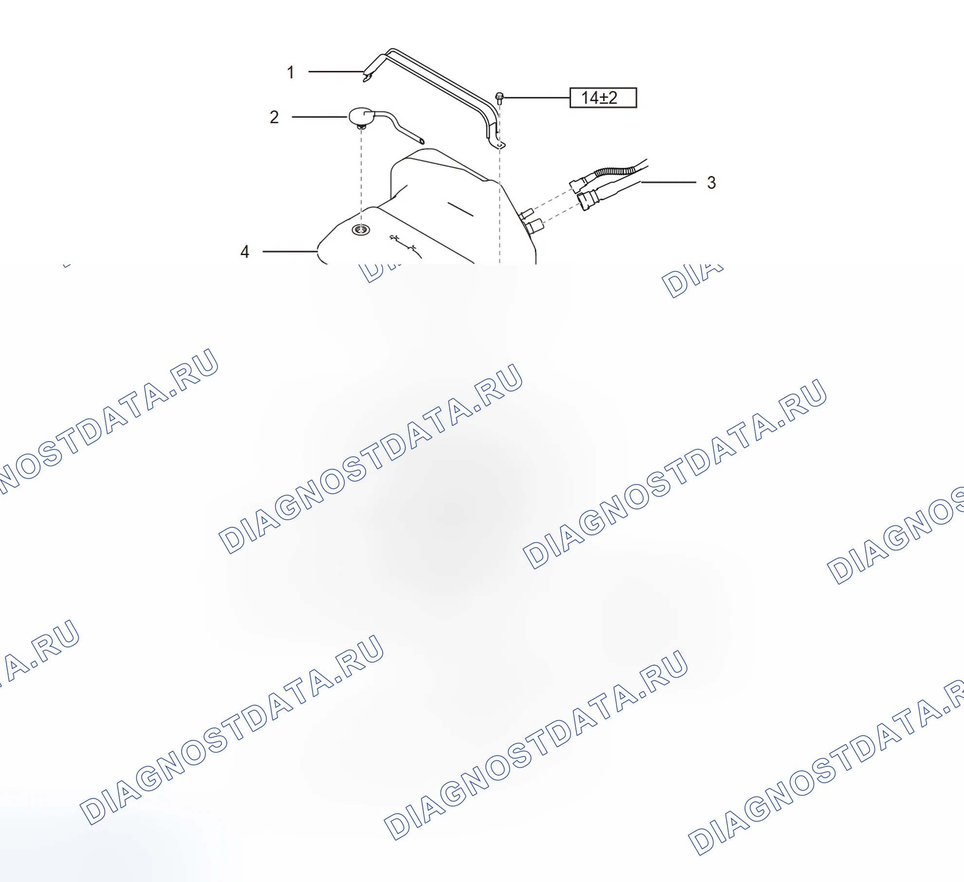 Схема расположения бак мочевины — Great Wall Wingle-5. Great-Wall Wingle 5 I