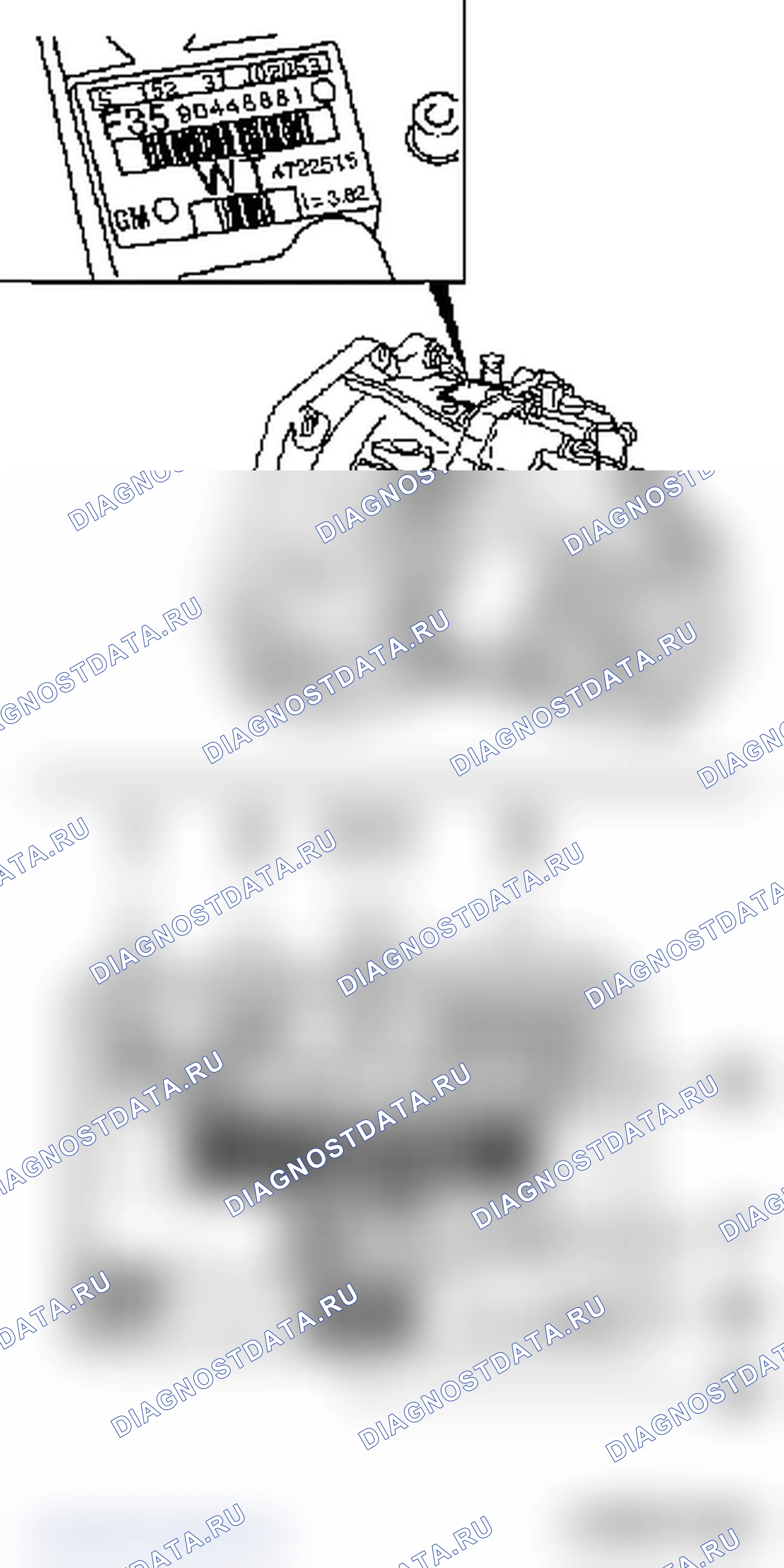 Маркировка коробки передач (F 17/F 17/+/F 23/F 35). Opel Zafira A рестайлинг