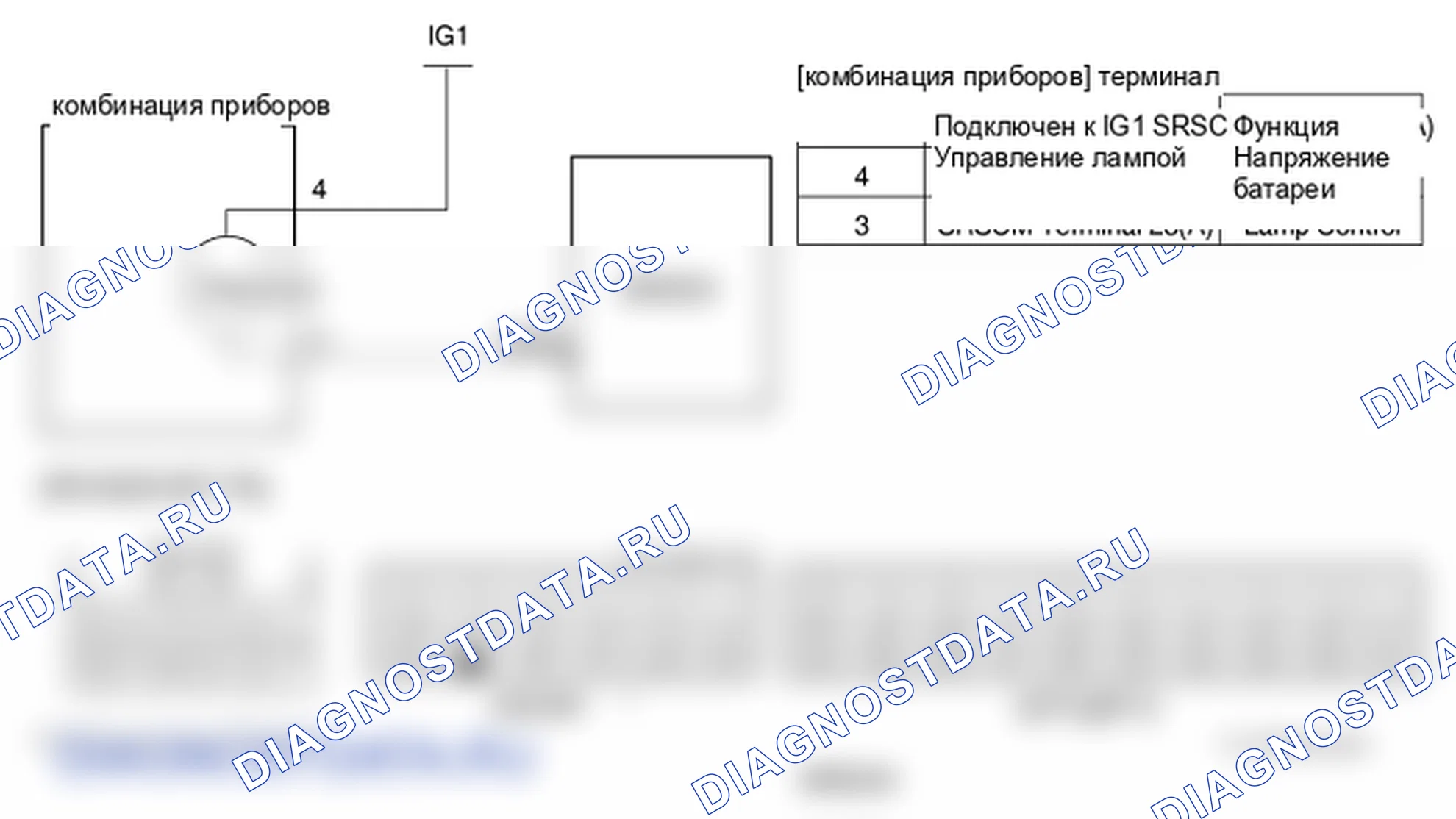 Фрагмент электросхемы: B2505. Hyundai Santa Fe CM