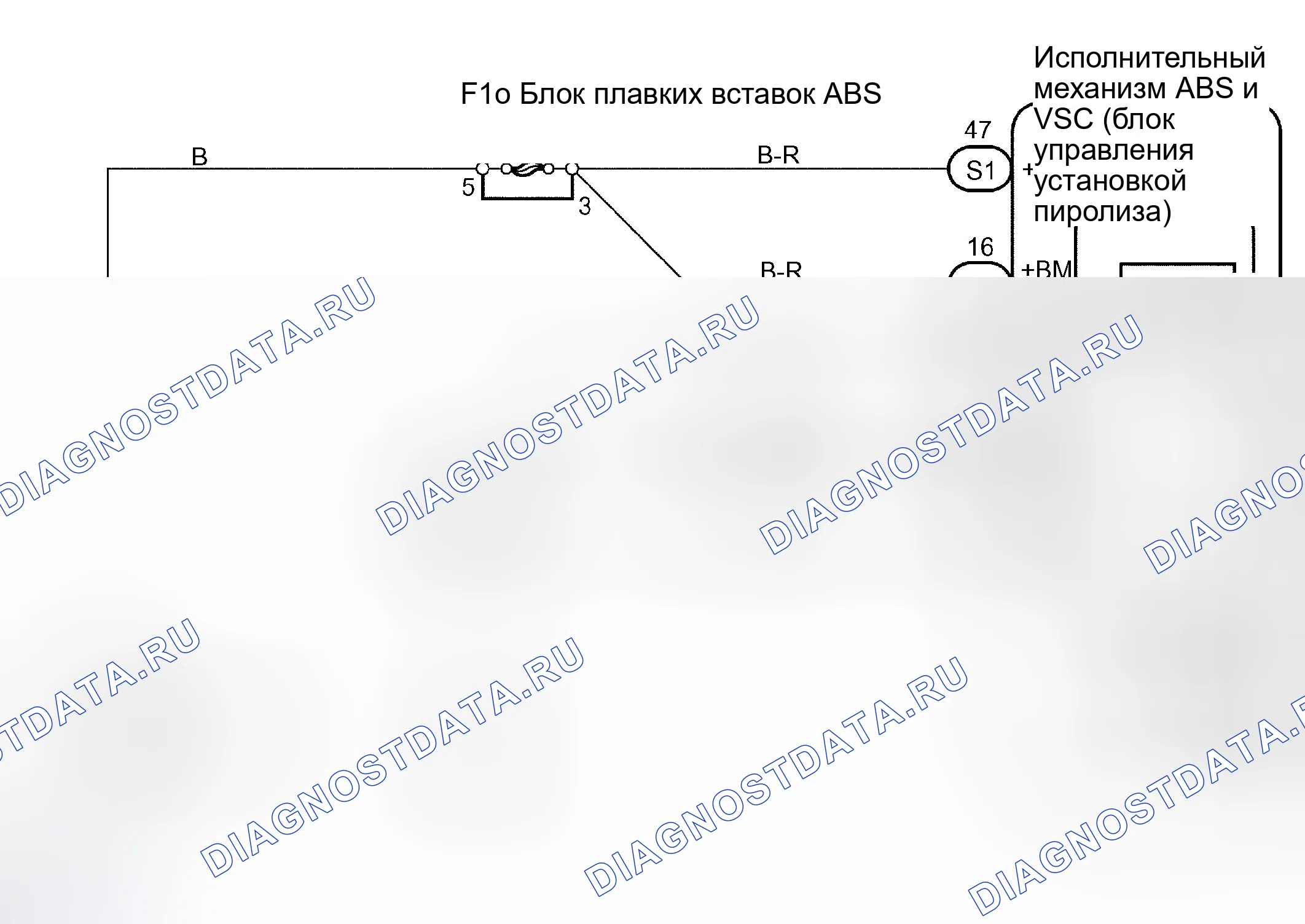 Рис. 63: электросхема. Toyota Sequoia I рестайлинг
