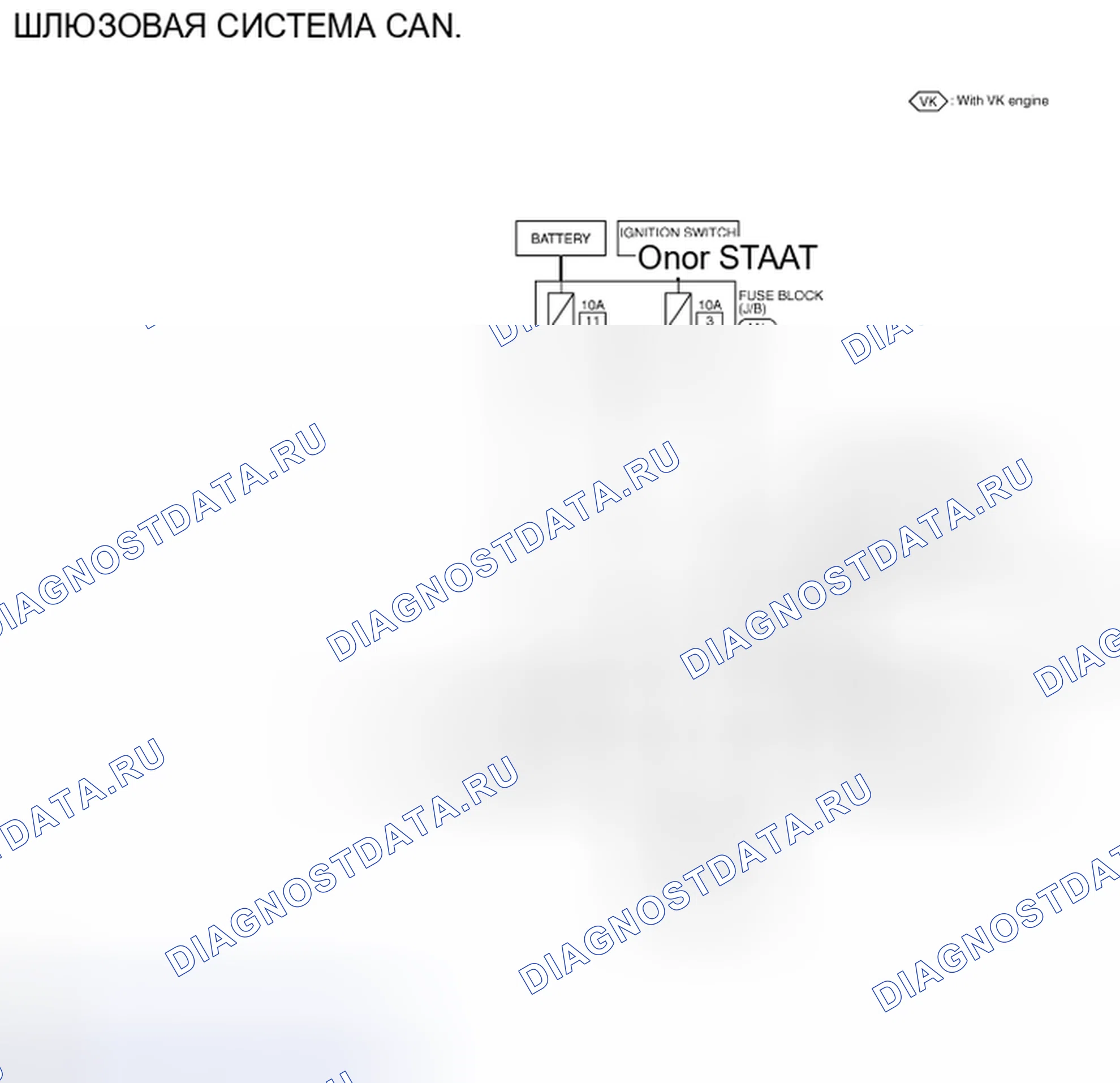 Рис. 77: электросхема - ШЛЮЗОВАЯ СИСТЕМА CAN. Infiniti FX50 II рестайлинг