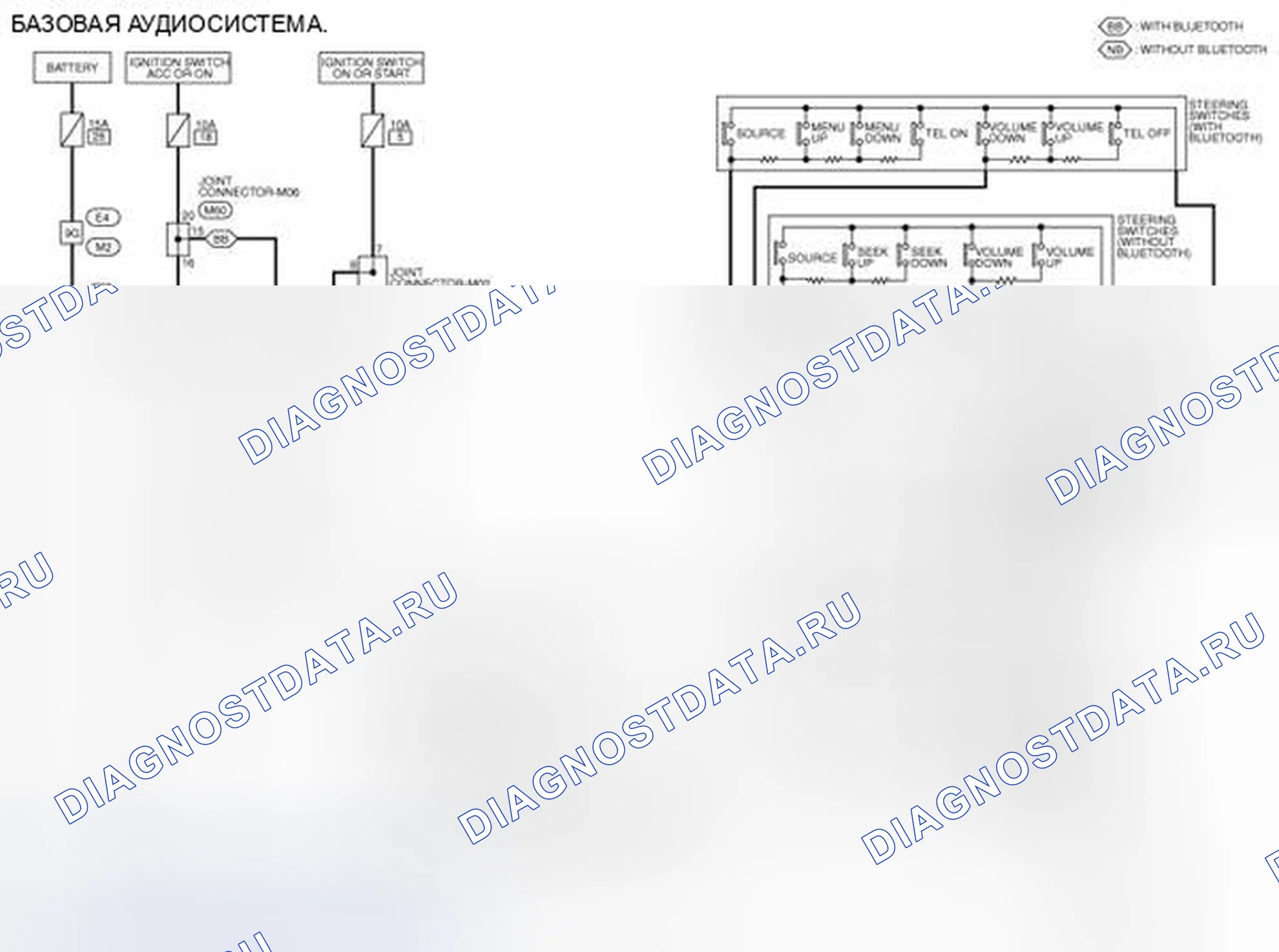 Рис. 98: электросхема. Nissan Sentra B17 рестайлинг
