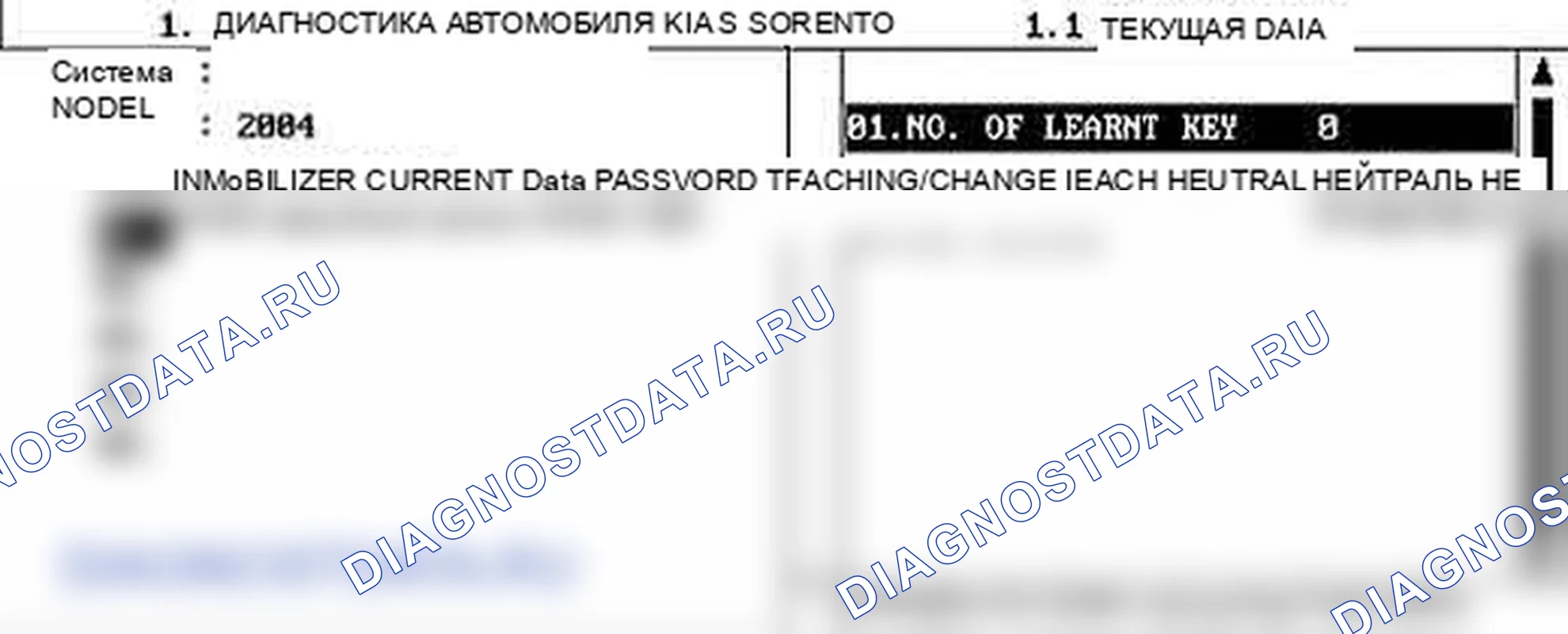 P1693: Иммобилайзер - ошибка транспондера. Kia Sorento BL