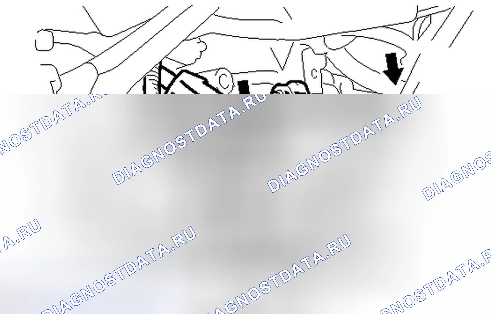 Рис. 5: ДЕМОНТАЖ. Toyota Corolla X рестайлинг