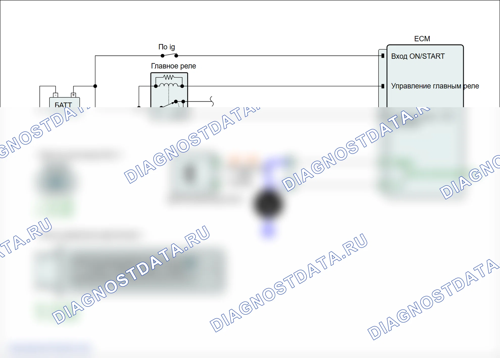 P0332: Низкий уровень в цепи датчика детонации 2 (блок 2). Hyundai Genesis BH