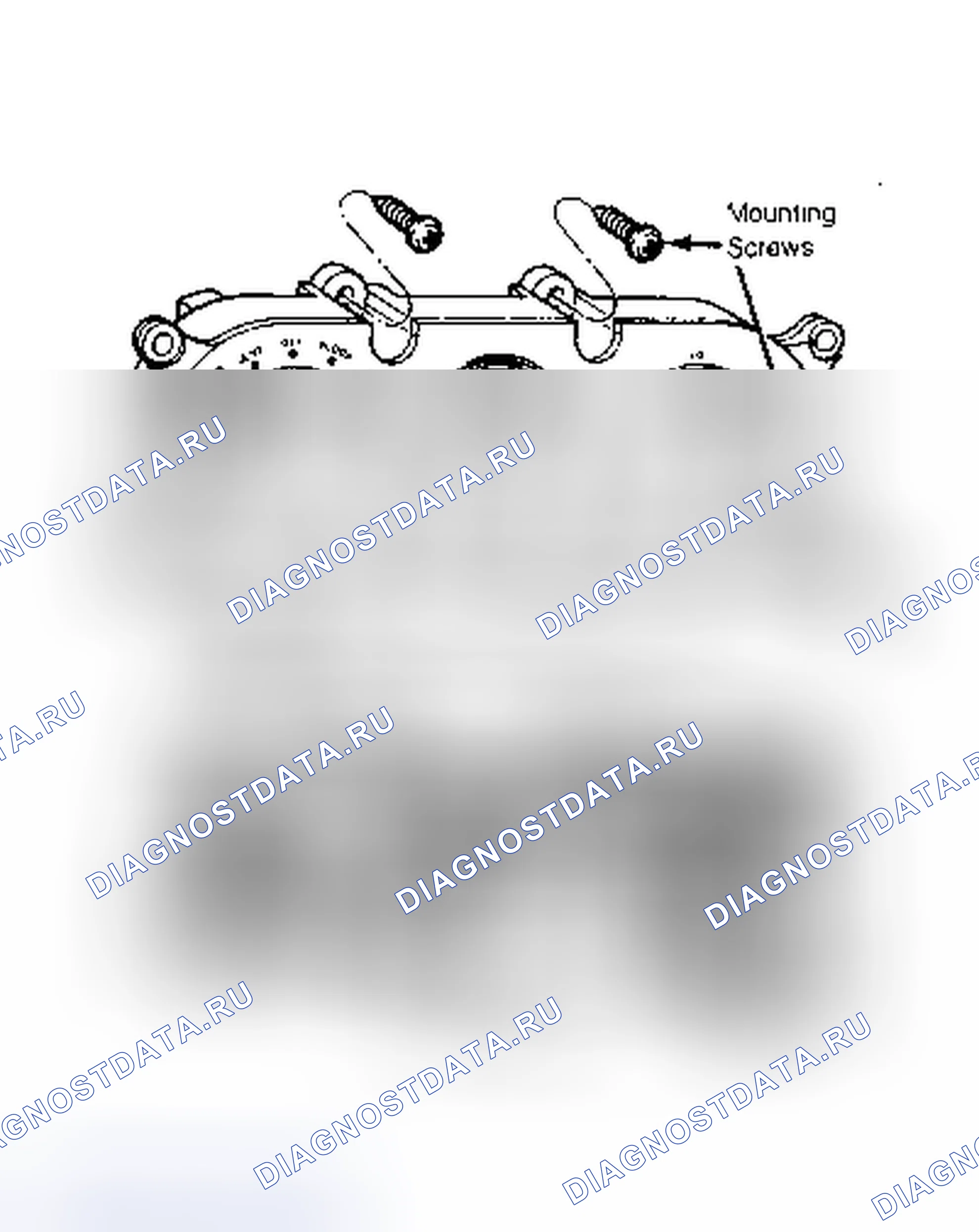 Рис. 20: Вид узла управления обогревом кондиционера. Ford Taurus I