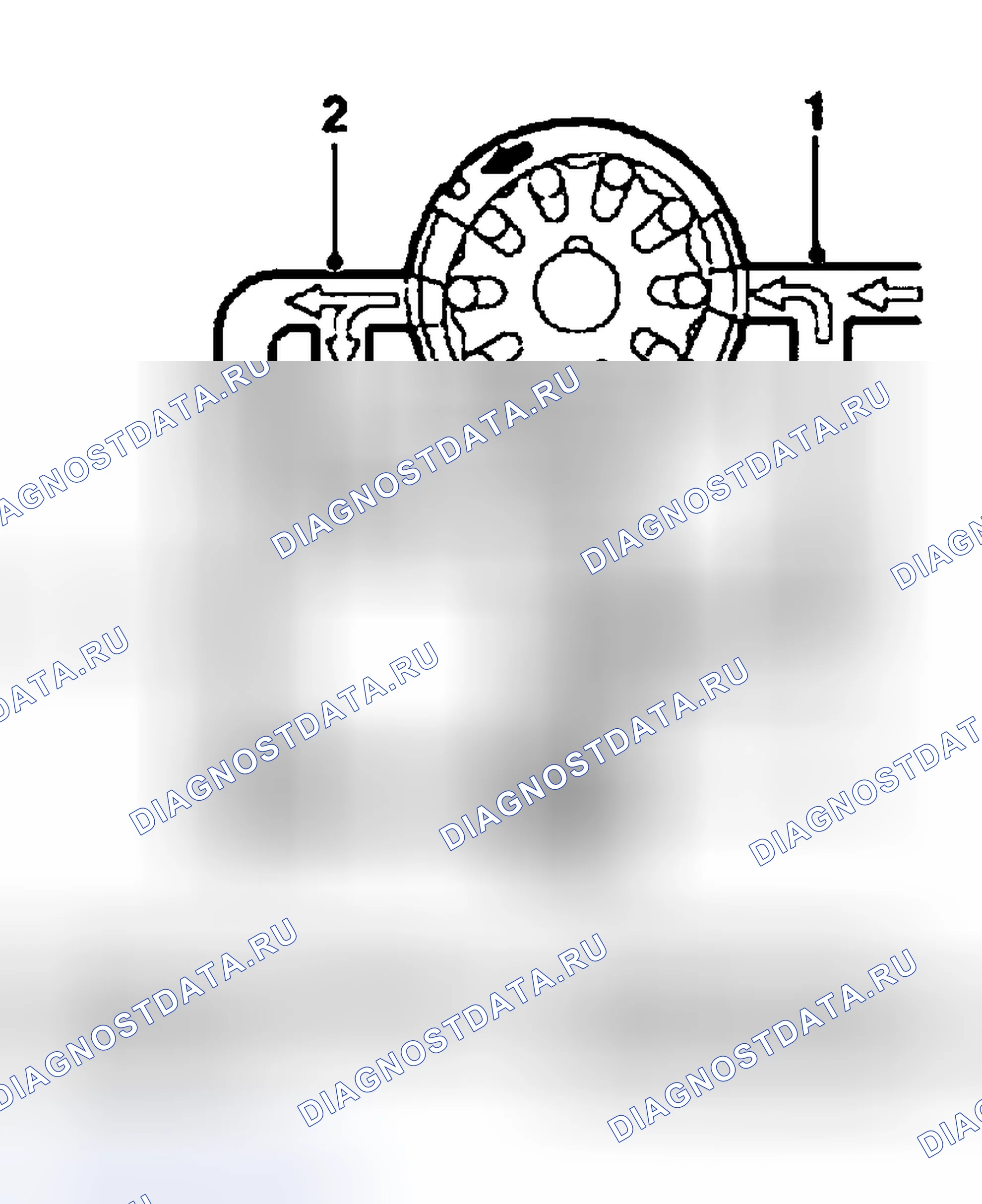 Рис. 3: Работа предохранительного клапана насоса. Land Rover Freelander L314