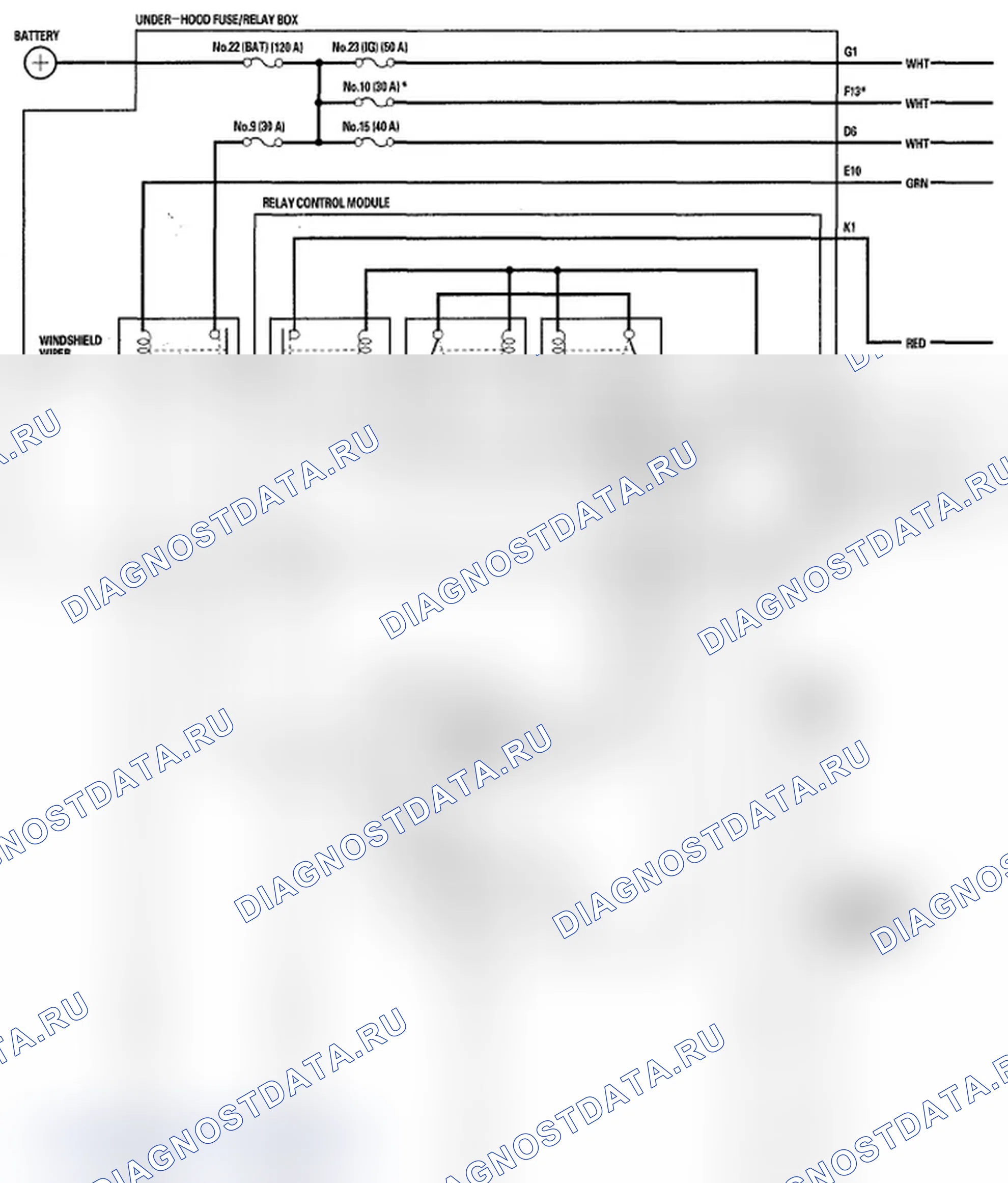 Рис. 3: Принципиальная схема. Acura RL II