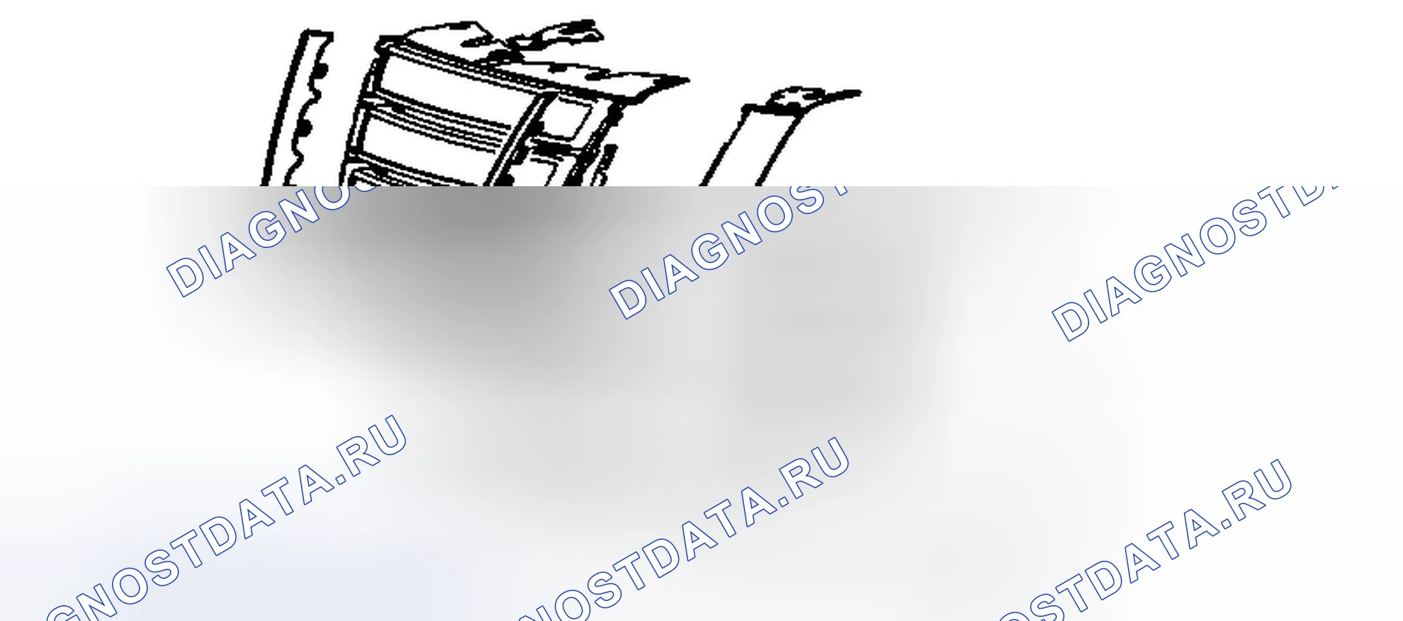 Рис. 16: Замена открывающейся рамки радиаторной решетки (рельеф). Chevrolet Equinox II