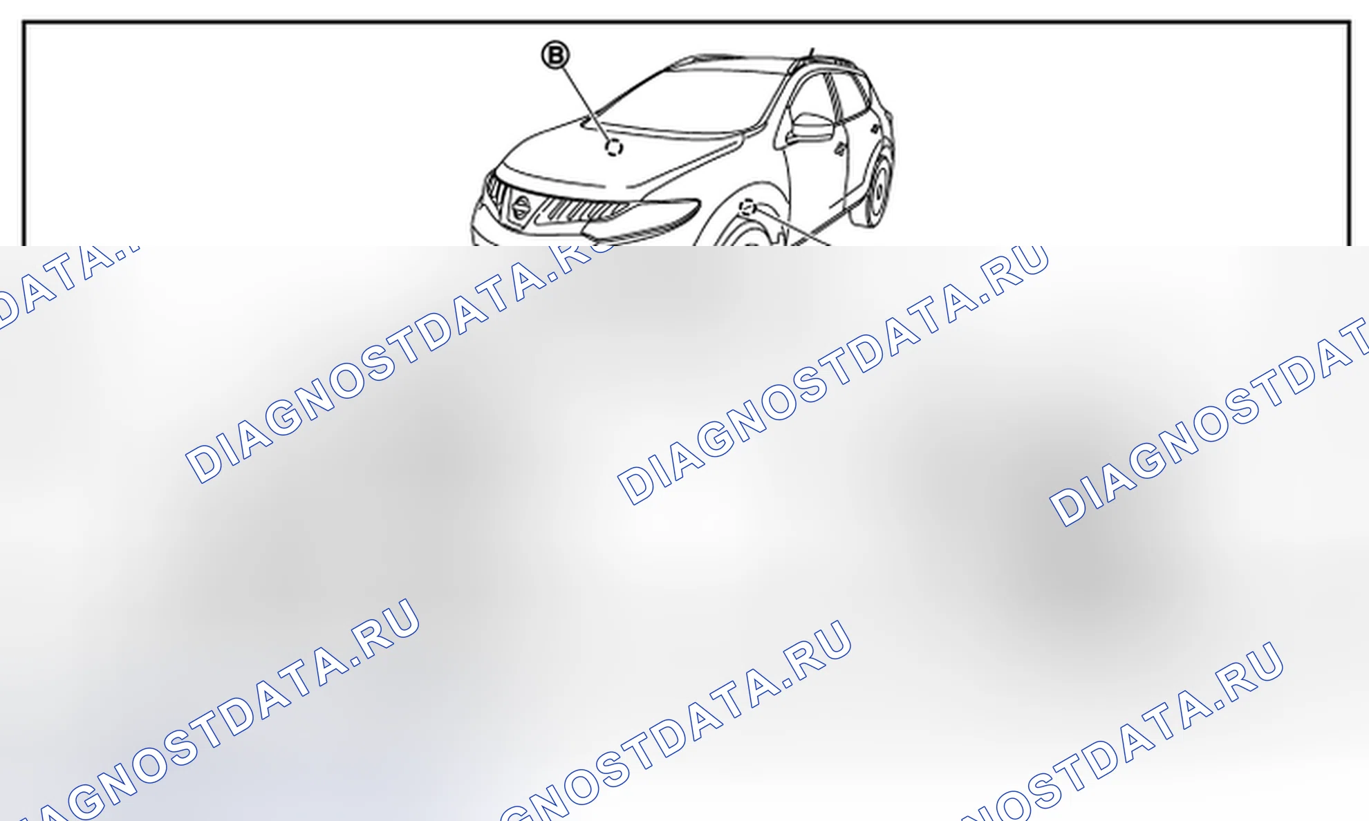 Рис. 16: Расположение компонентов. Nissan Murano Z51 рестайлинг 2