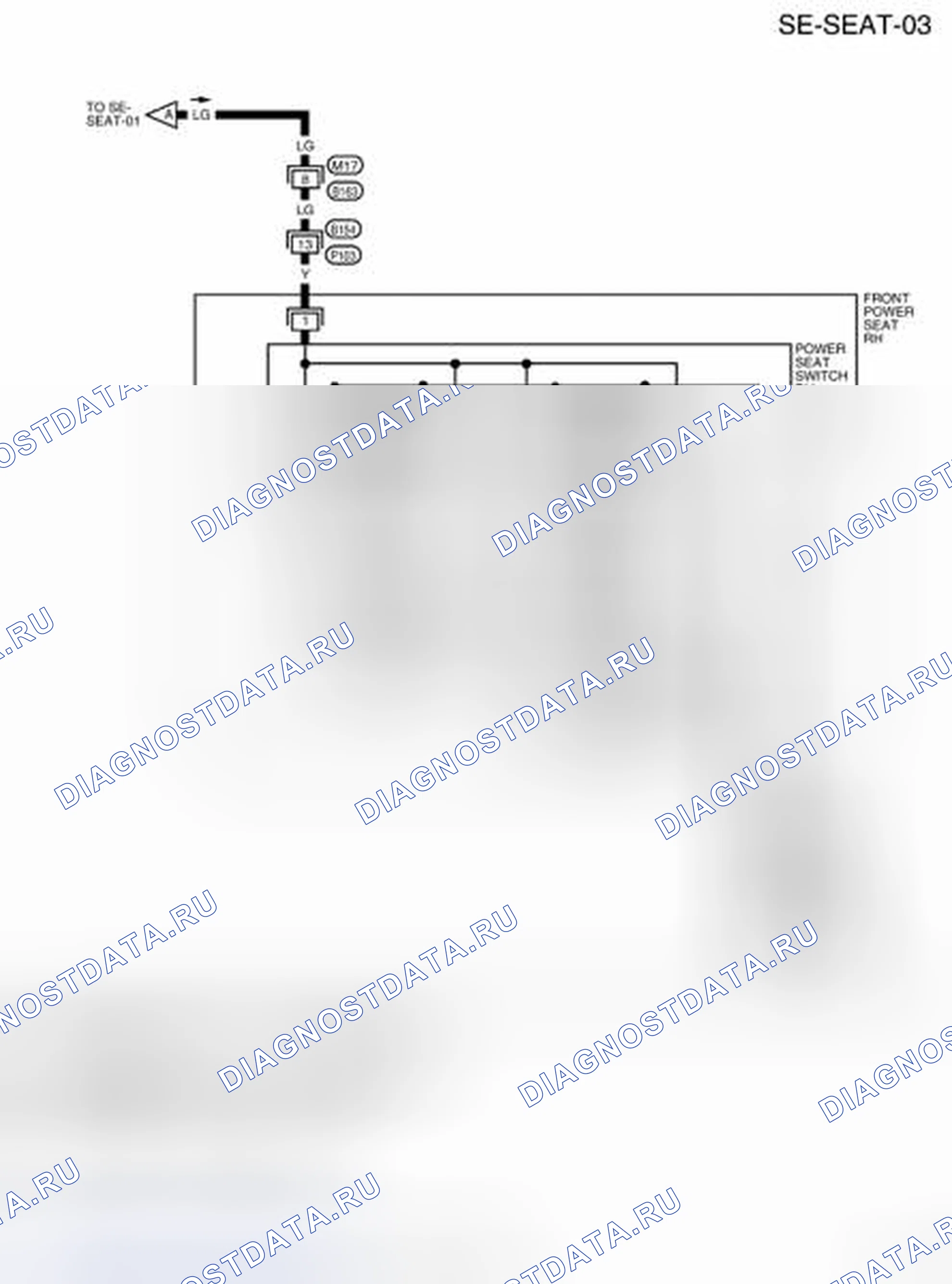 Рис. 29: электросхема - SE-Сиденье-03. Nissan Frontier D40