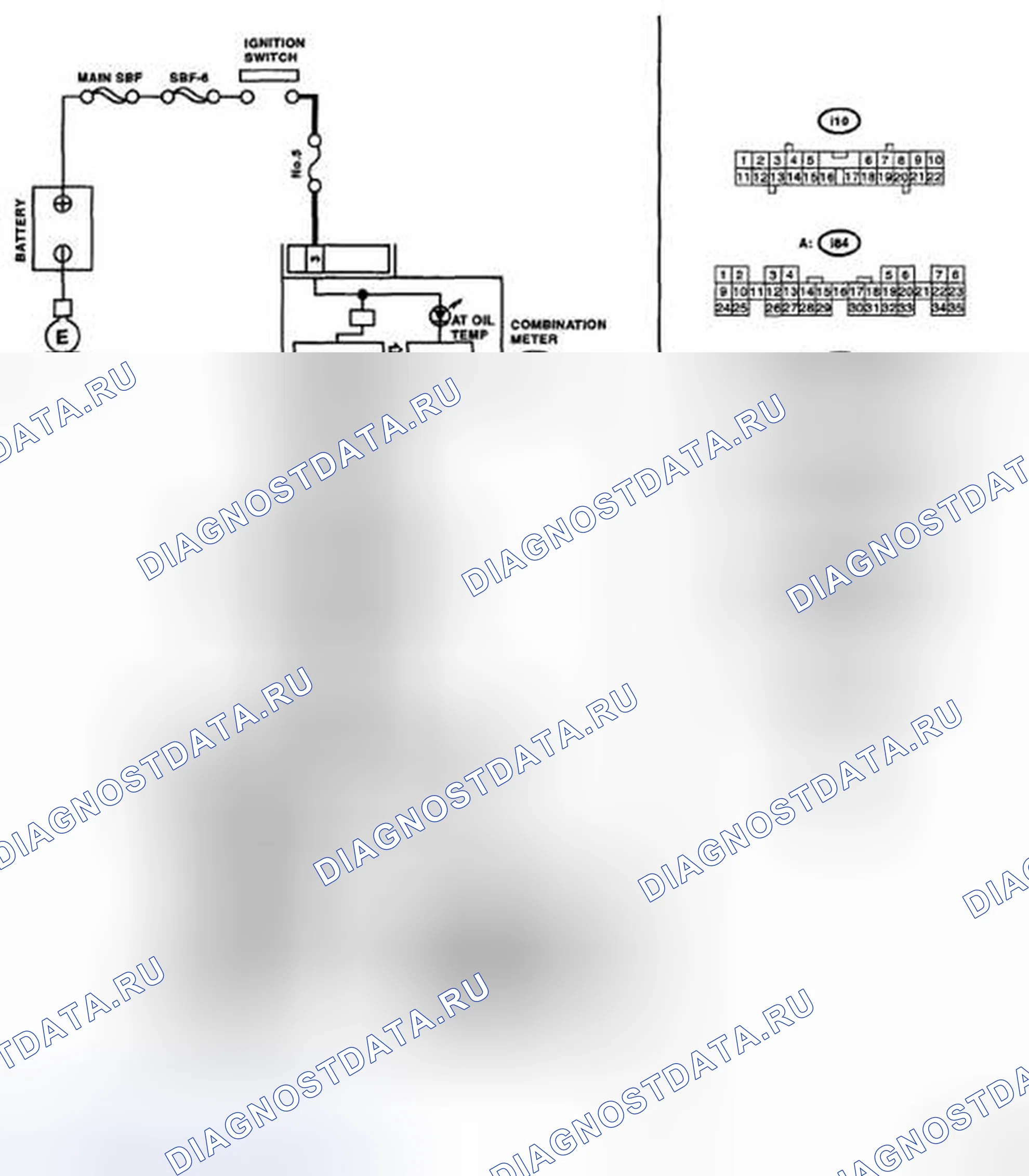 Рис. 117: электросхема. Subaru Legacy BL/BP рестайлинг
