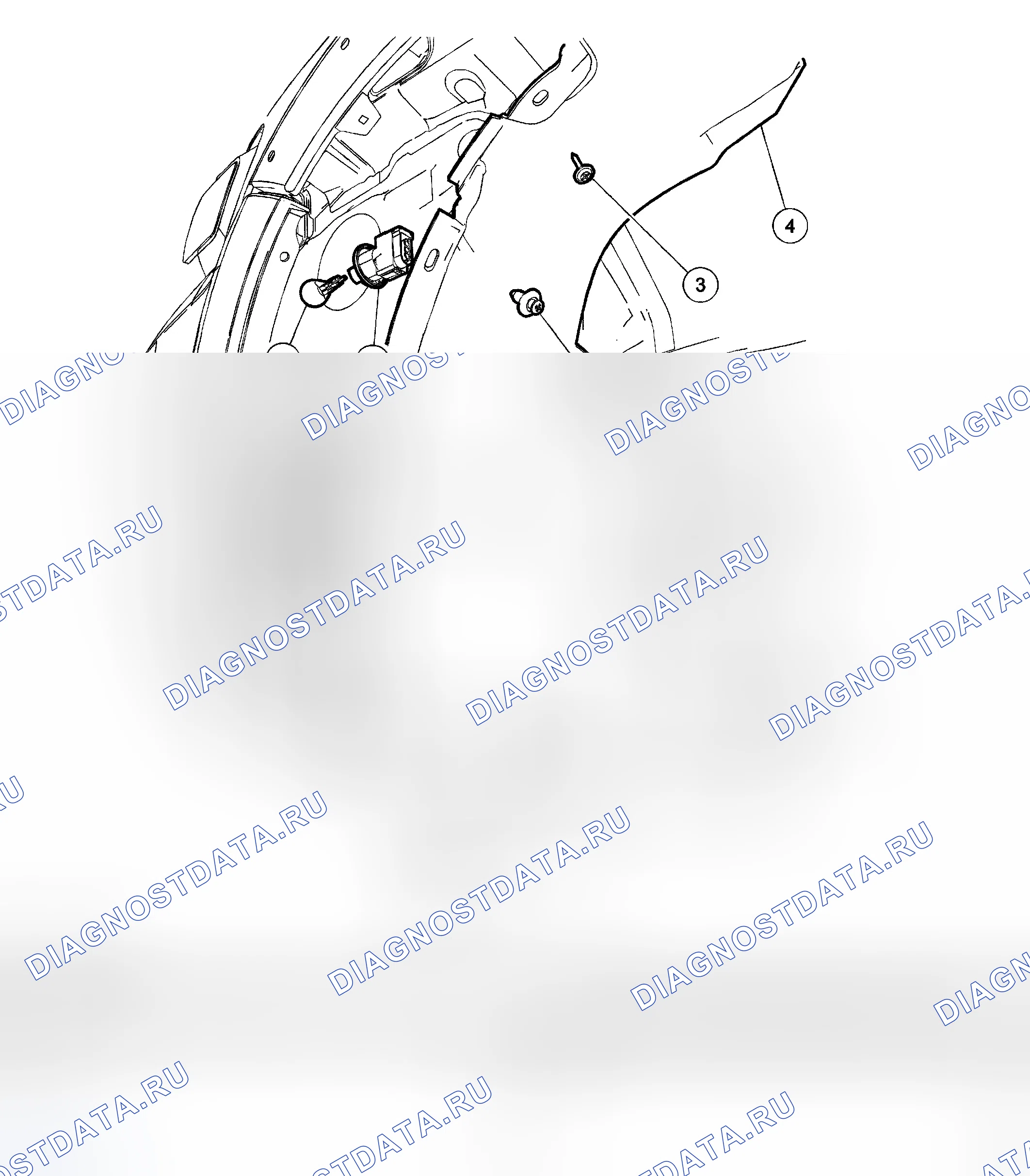 Рис. 42: Боковая лампа / Передняя лампа сигнала поворота. Ford Escape I рестайлинг