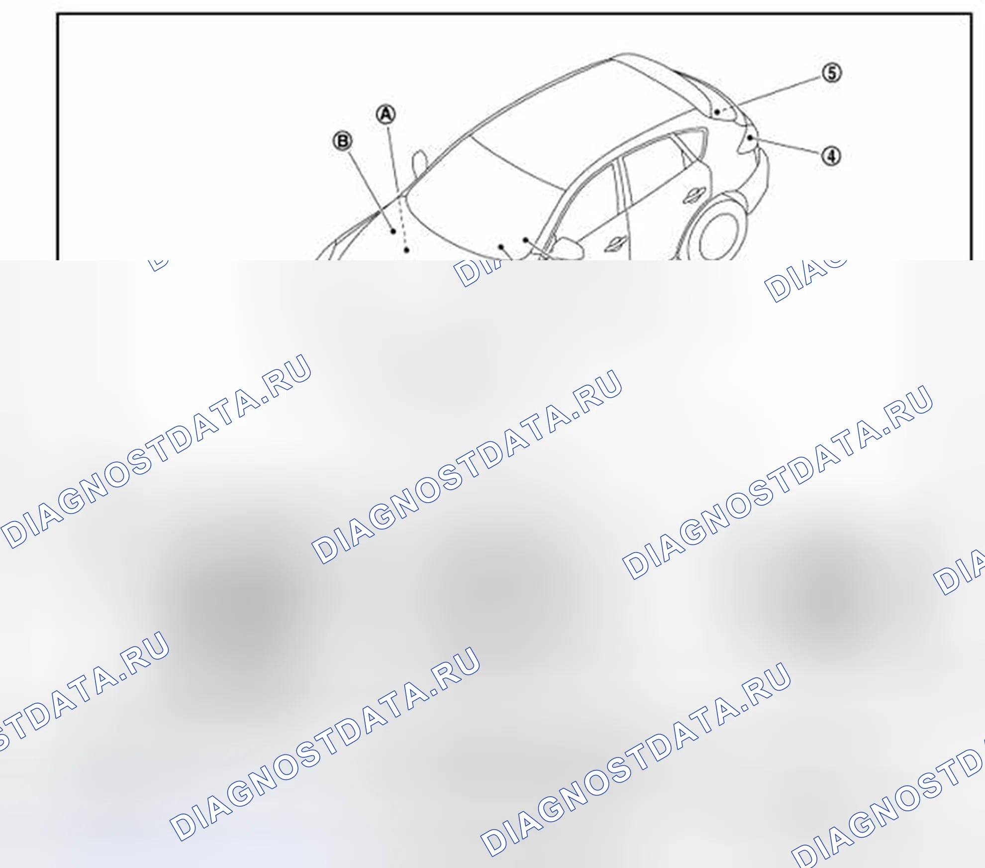 Рис. 12: Расположение компонентов. Infiniti EX37 I