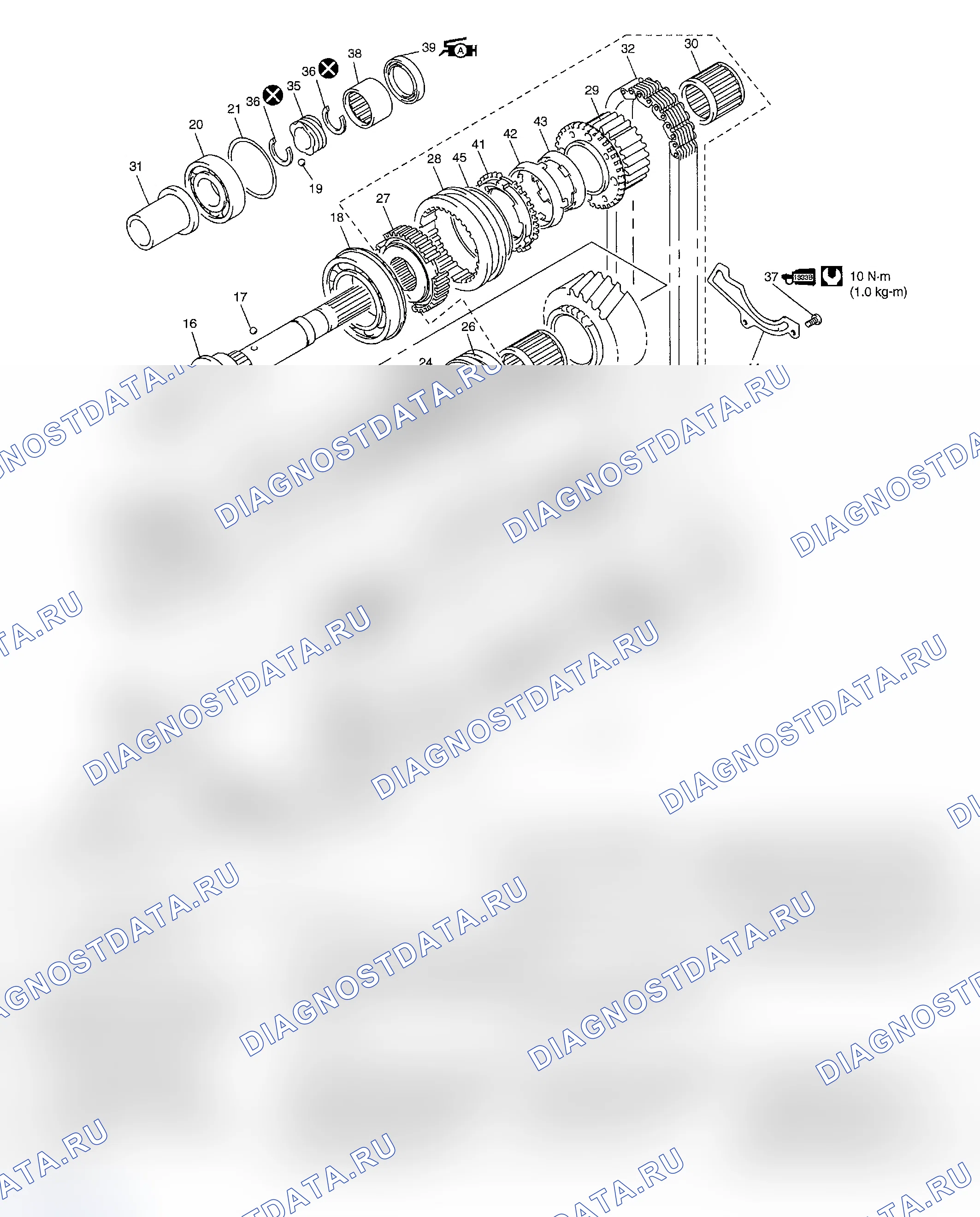 Разборка и сборка кожуха заднего бампера. Ford B-MAX I