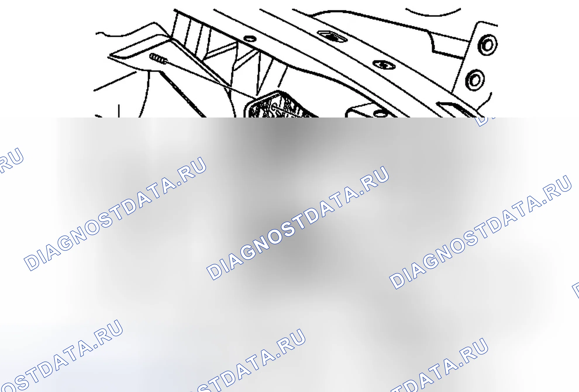 Рис. 64: Замена модуля управления фарами. Cadillac SRX II
