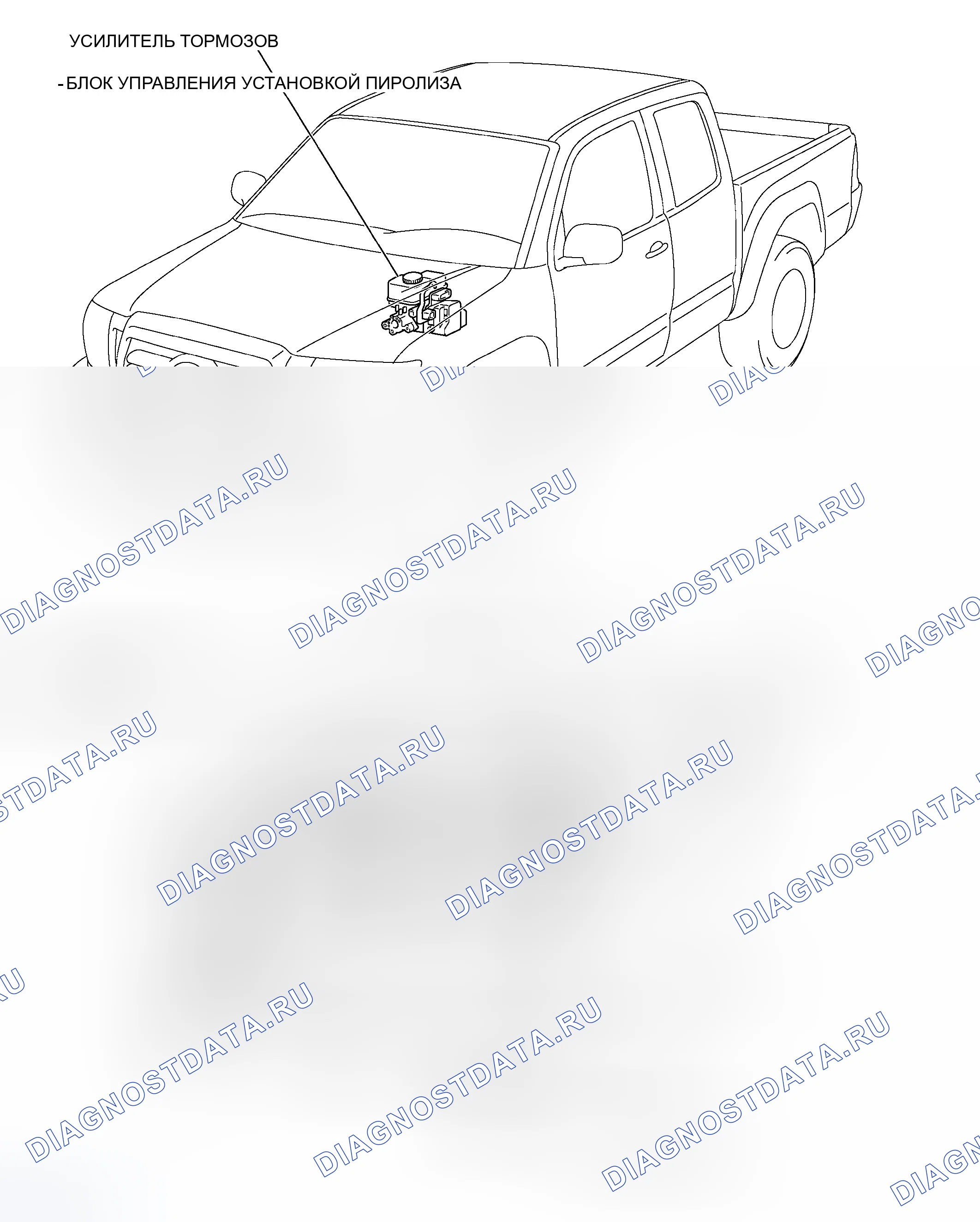 Рис. 5: РАСПОЛОЖЕНИЕ ДЕТАЛЕЙ. Toyota Tacoma II