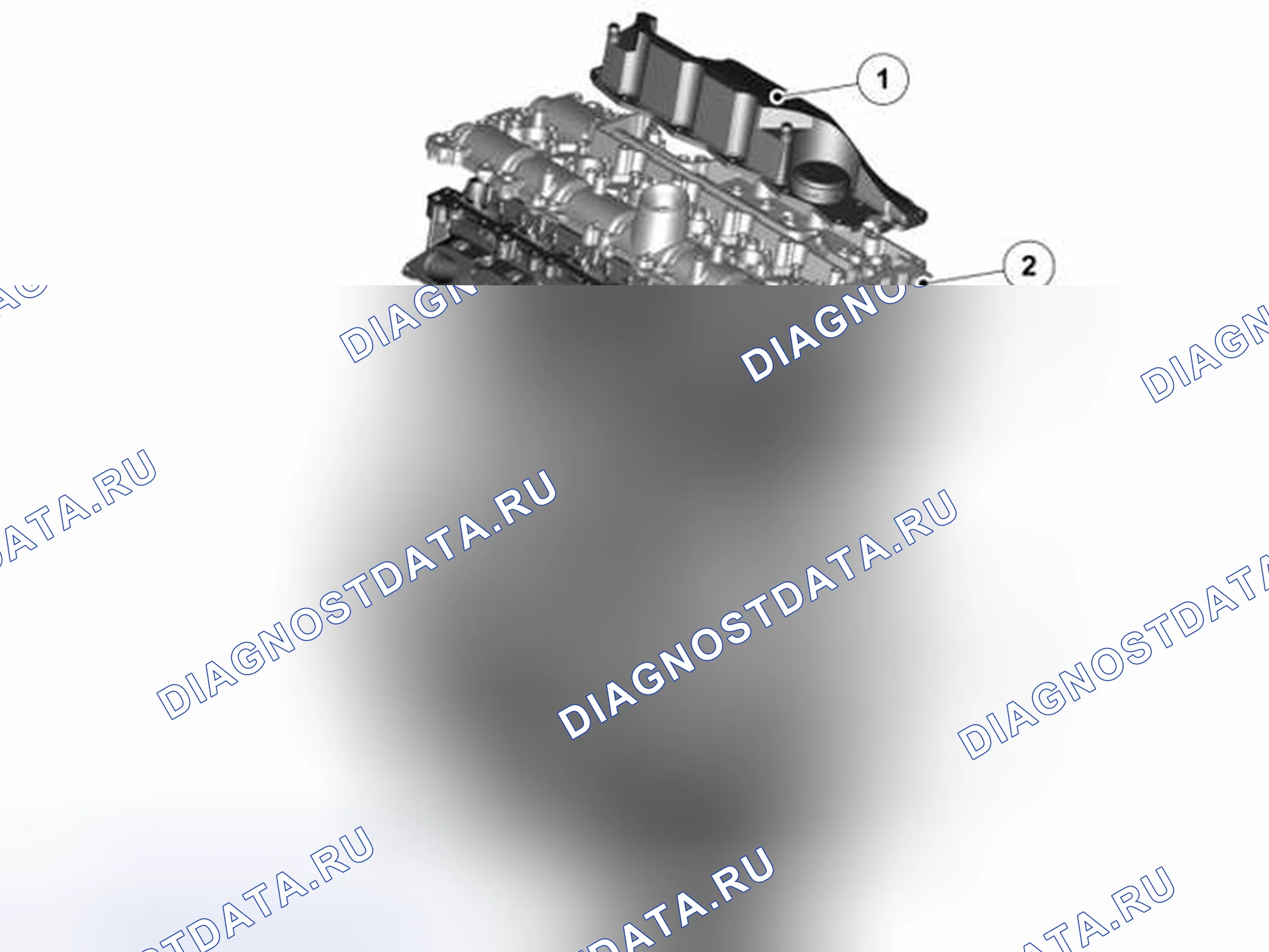 Рис. 102: БЛОК ДВИГАТЕЛЯ. Volvo XC90 I