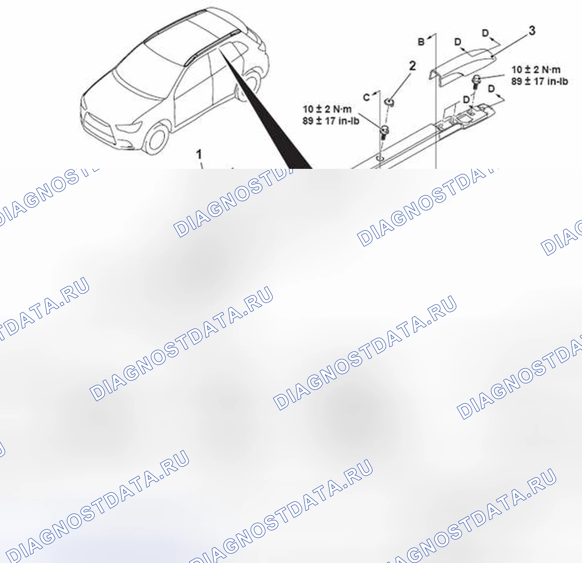 Рис. 46: ДЕМОНТАЖ И МОНТАЖ. Mitsubishi RVR III