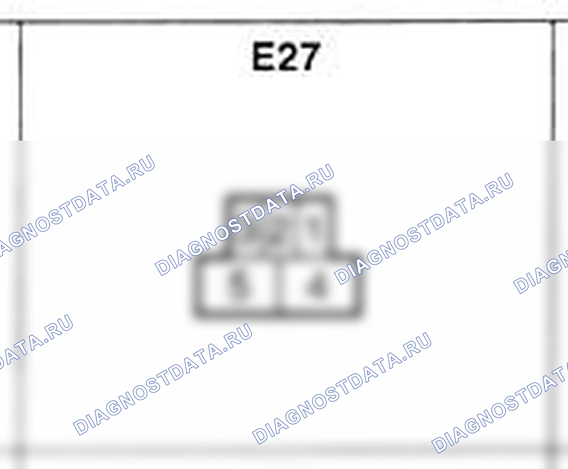 Распиновка разъёма E27 — жгута двигателя. Hyundai Atos MX