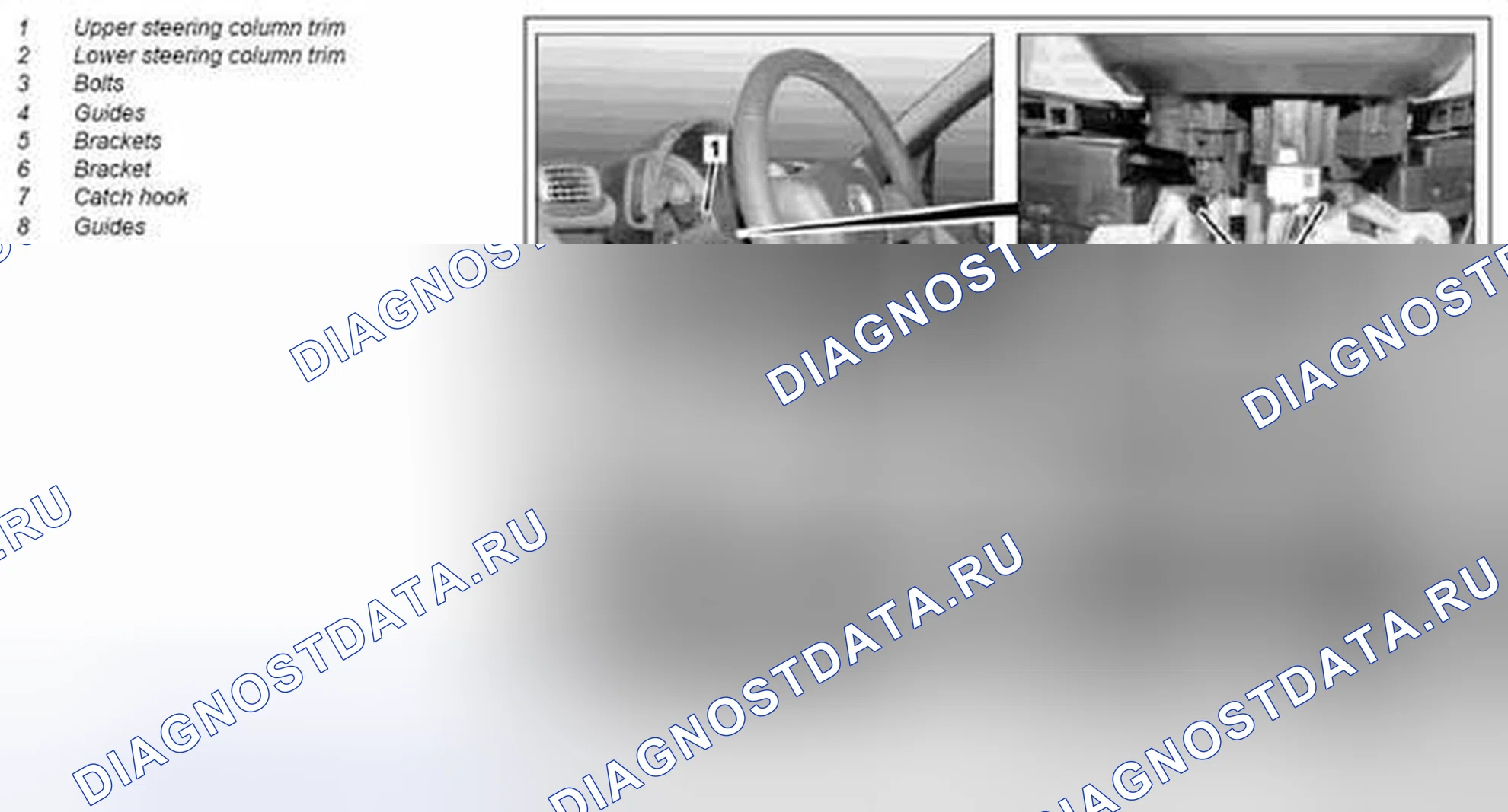 Рис. 129: Снять / установить подрезку рулевой колонки - AR68.30-P-2000MCC. Kia Soul I