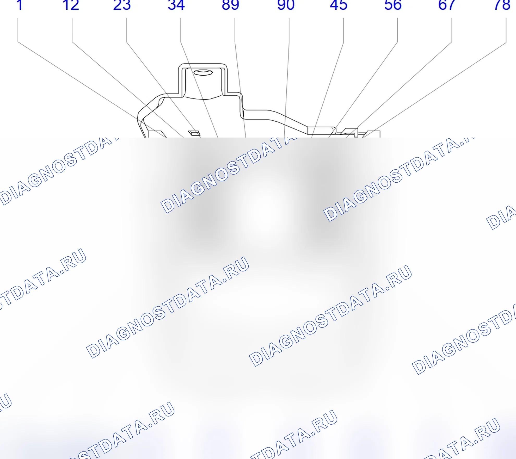 Распиновка разъёма X2.1. Opel Signum I рестайлинг