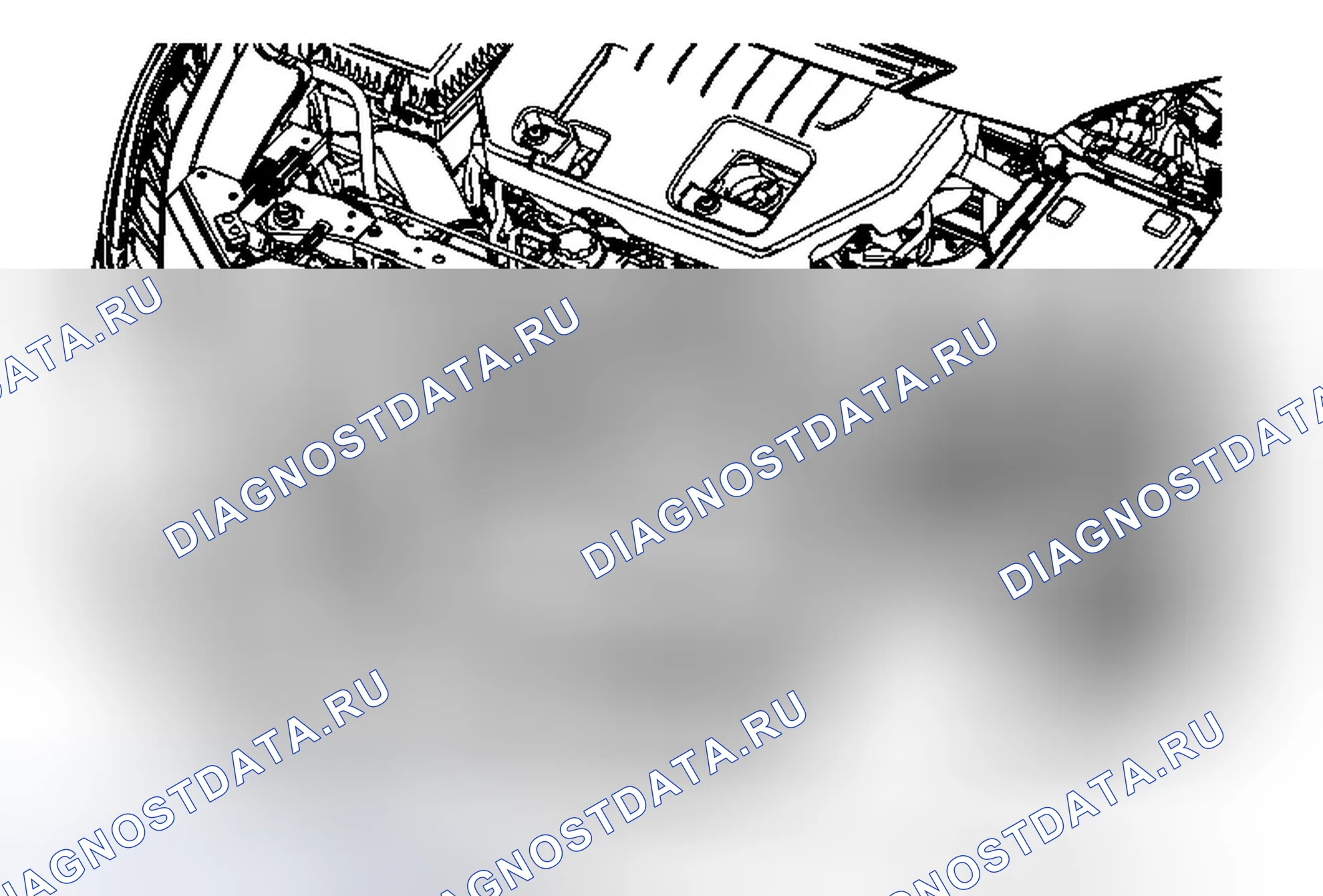 Рис. 31: Замена первичной и вторичной защелок капота. Cadillac ELR I
