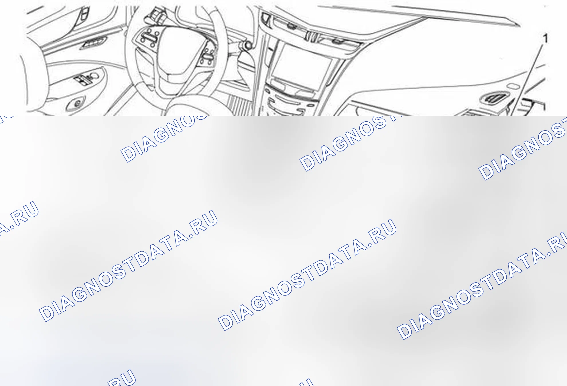 Рис. 66: Замена формовки гарнисажа стойки петли тела. Cadillac ELR I