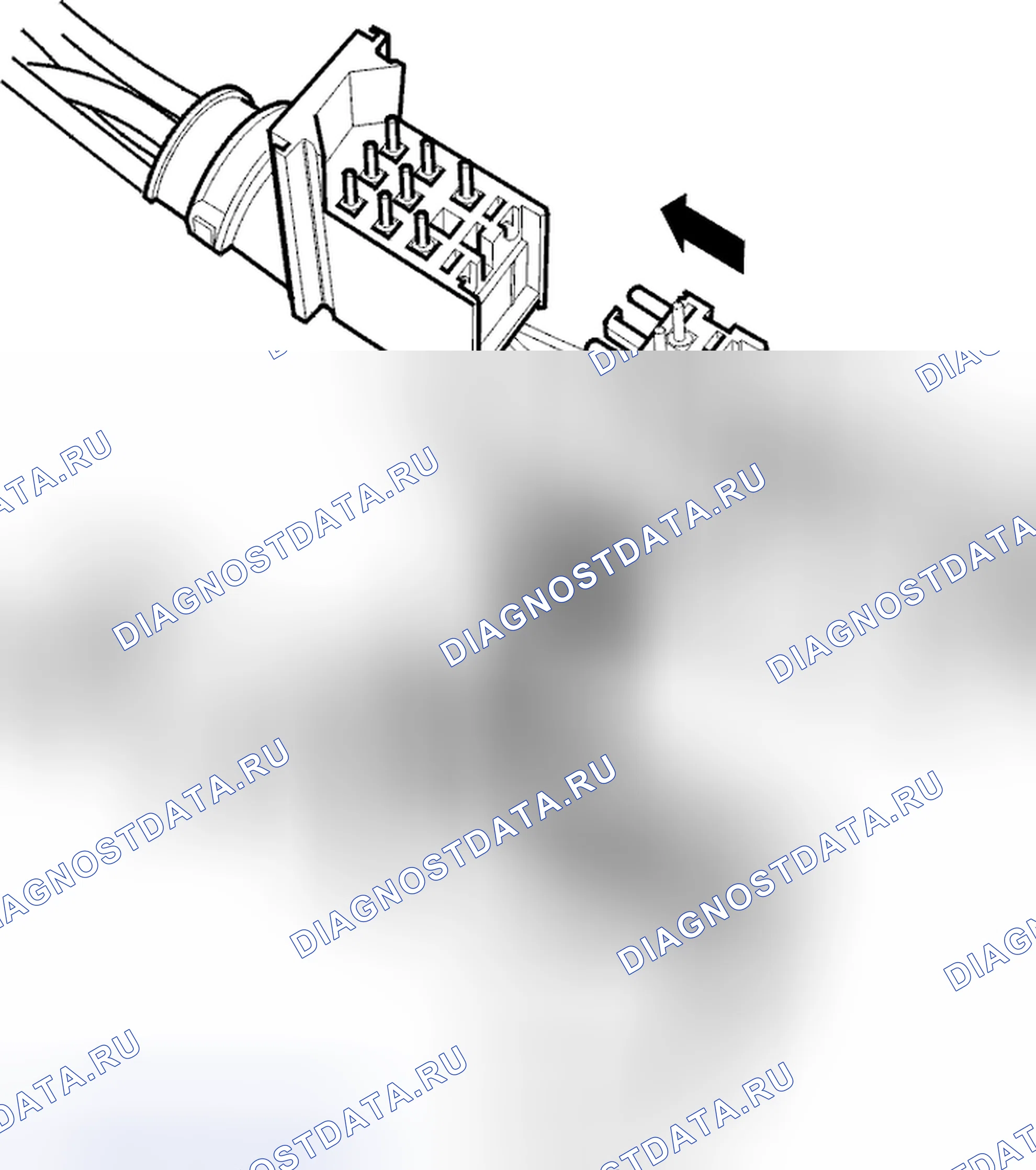 Рис. 1540: Сборка разъема. Volvo V70 II