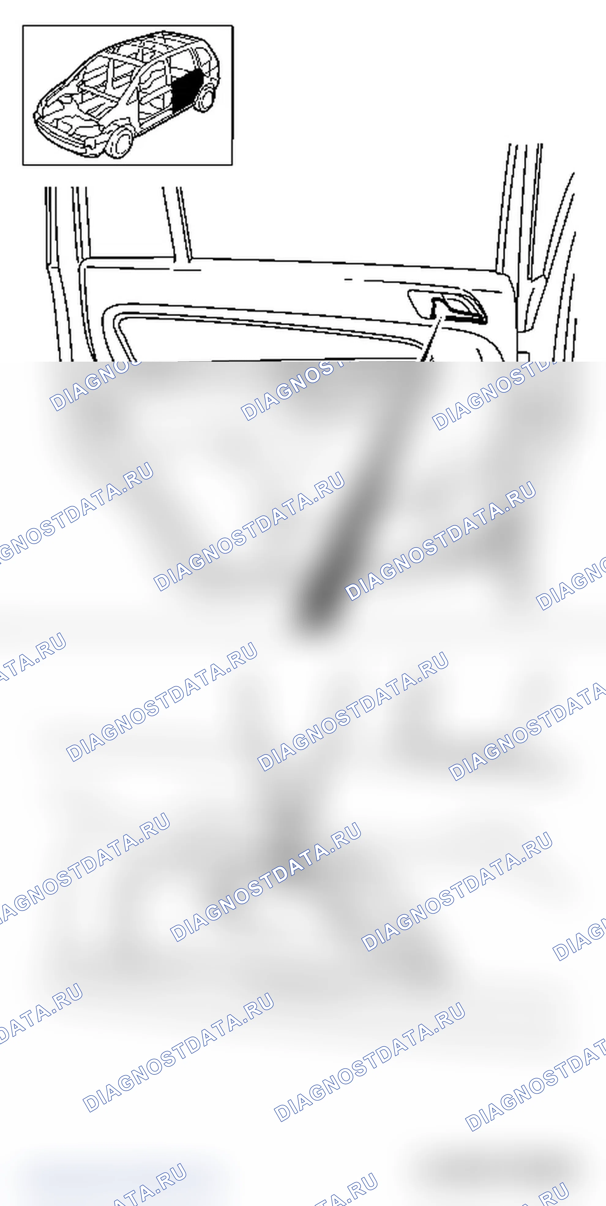 Замена внутренней обшивки задней двери. Opel Zafira B