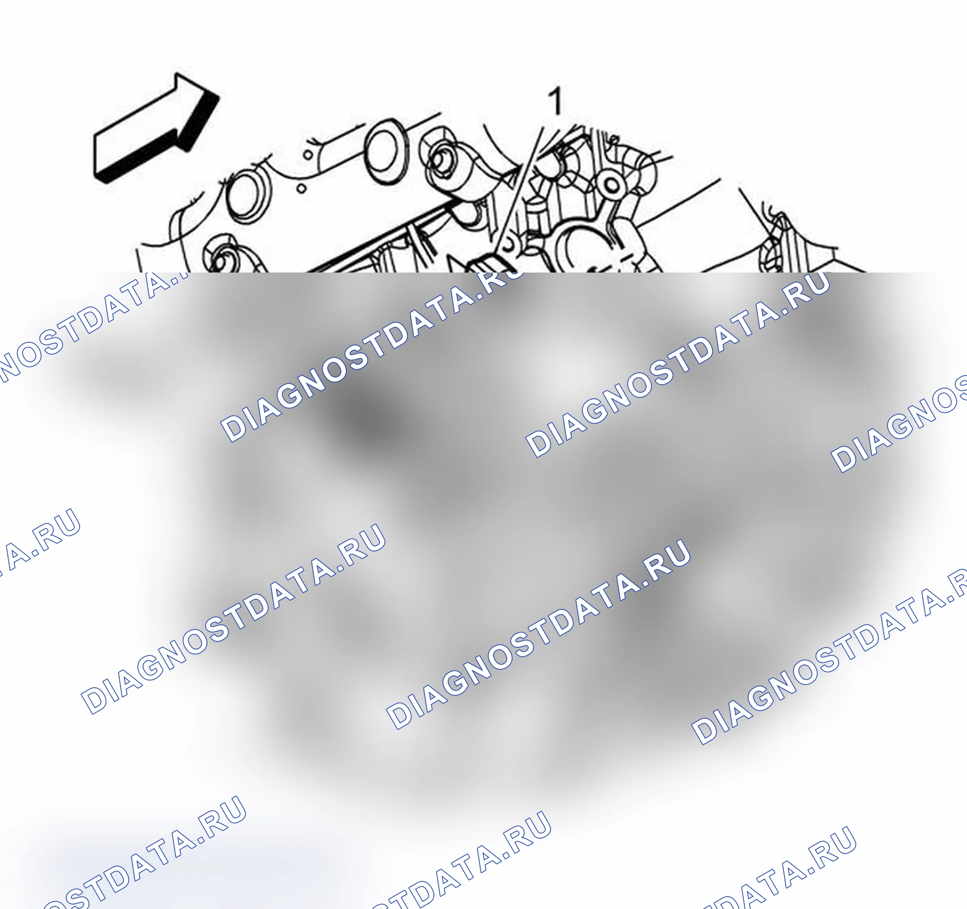 Рис. 10: Нижняя правая часть двигателя (LU3). Chevrolet Express G1500 