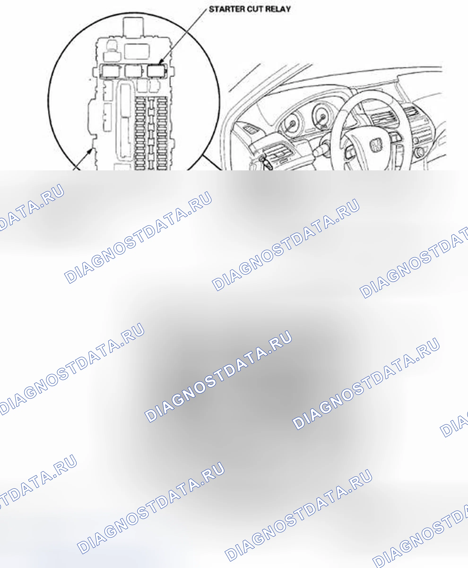Рис. 56: Указатель расположения компонентов. Honda Accord VIII рестайлинг