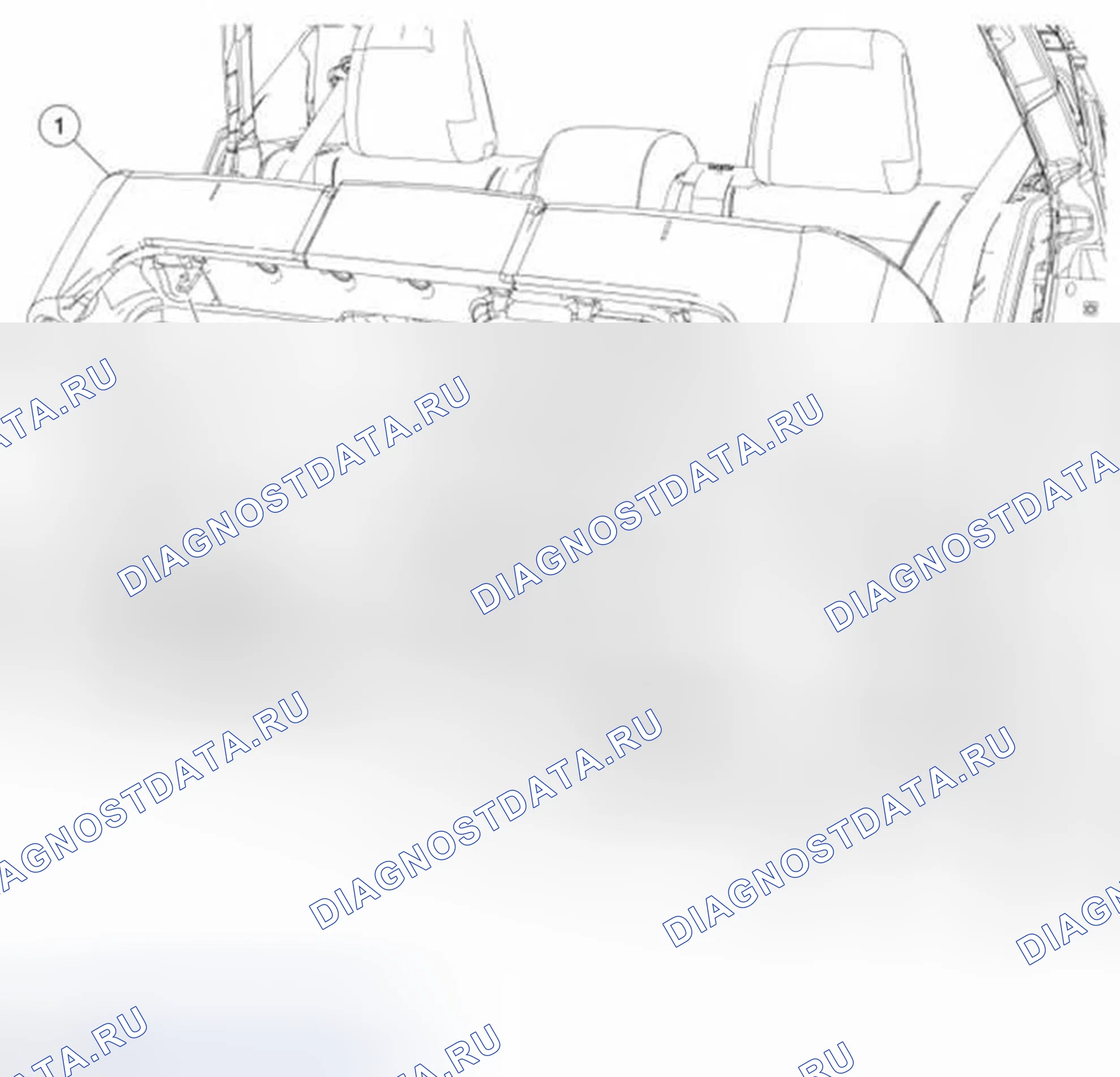 Рис. 51: Подушка сиденья - задняя часть. Ford Fiesta Mk6