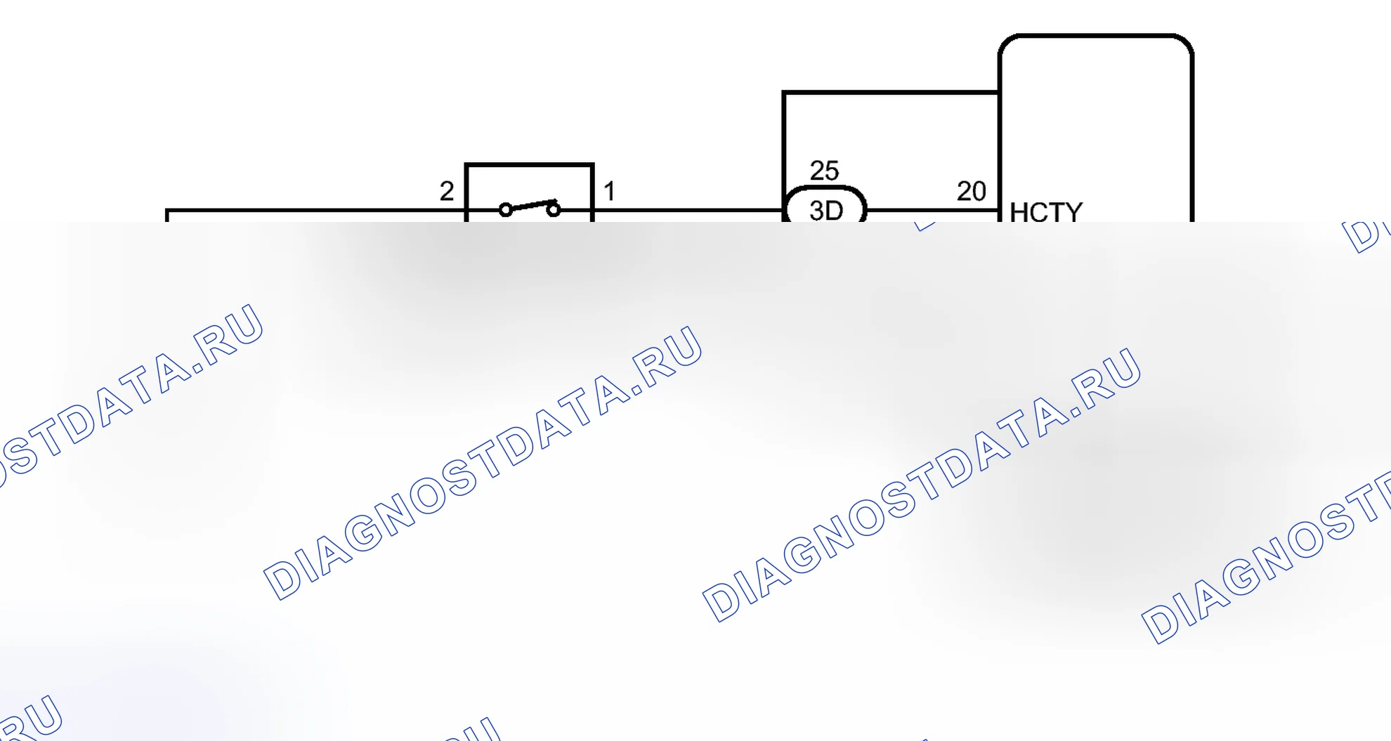 Рис. 404: электросхема. Toyota Camry XV50