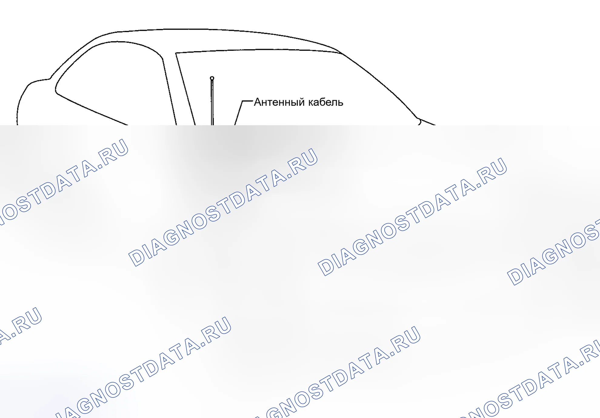 Рис. 10: РАСПОЛОЖЕНИЕ АНТЕННЫ. Nissan Sentra B15