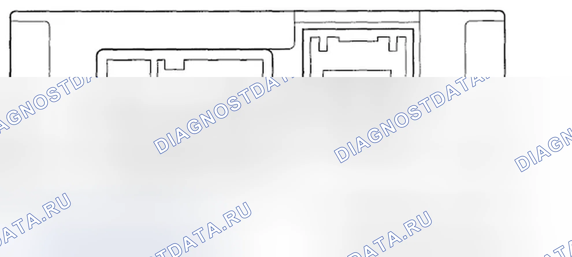 Рис. 23: Разъем адаптера USB для входов и выходов. Honda Fit GE