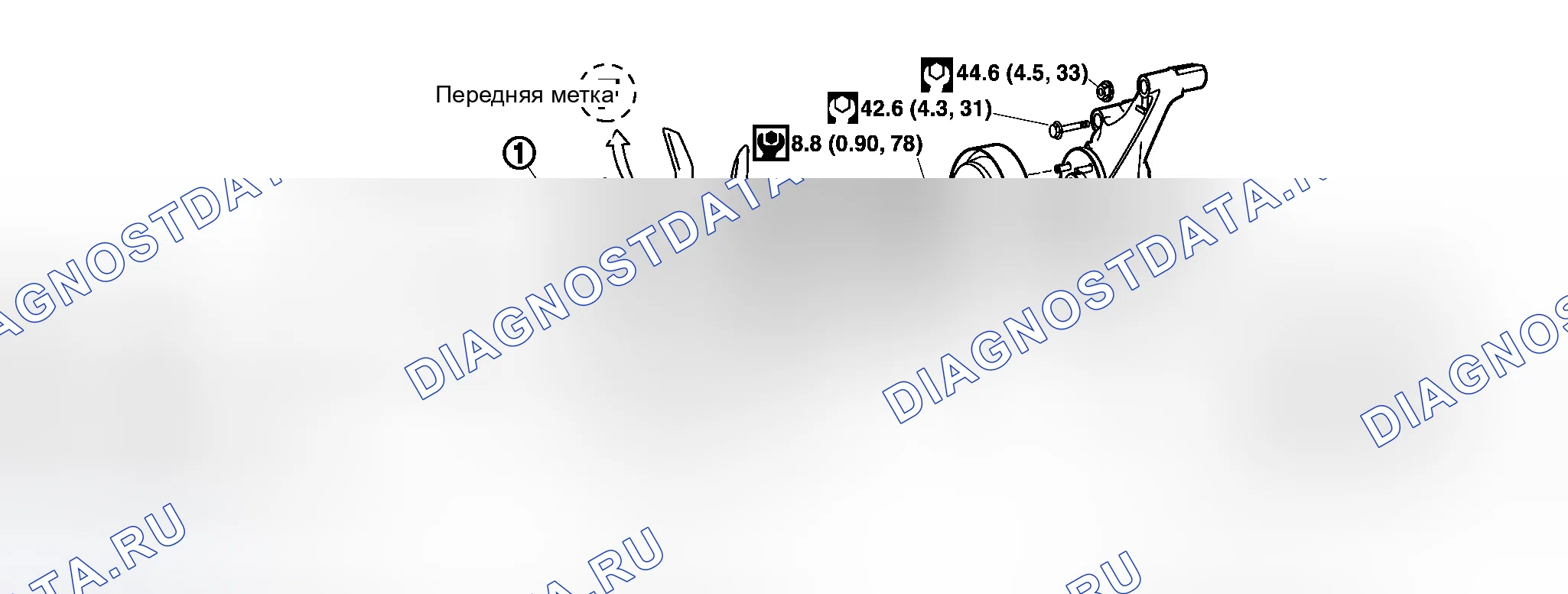 Рис. 33: Демонтаж и монтаж (с приводом от коленчатого вала). Honda N-WGN I