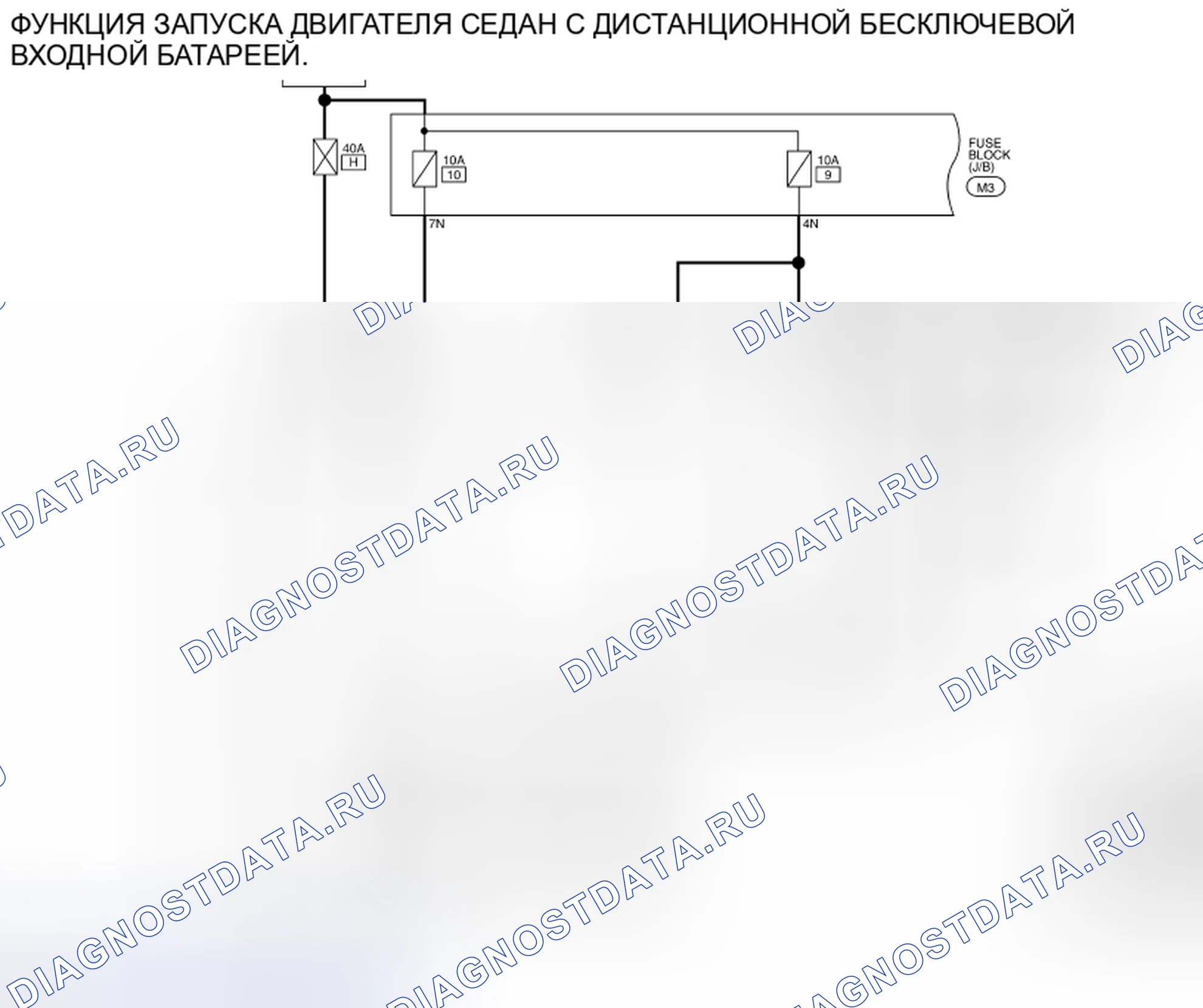 Рис. 683: электросхема - седан с дистанционным входом без ключа. Nissan Altima L32 рестайлинг