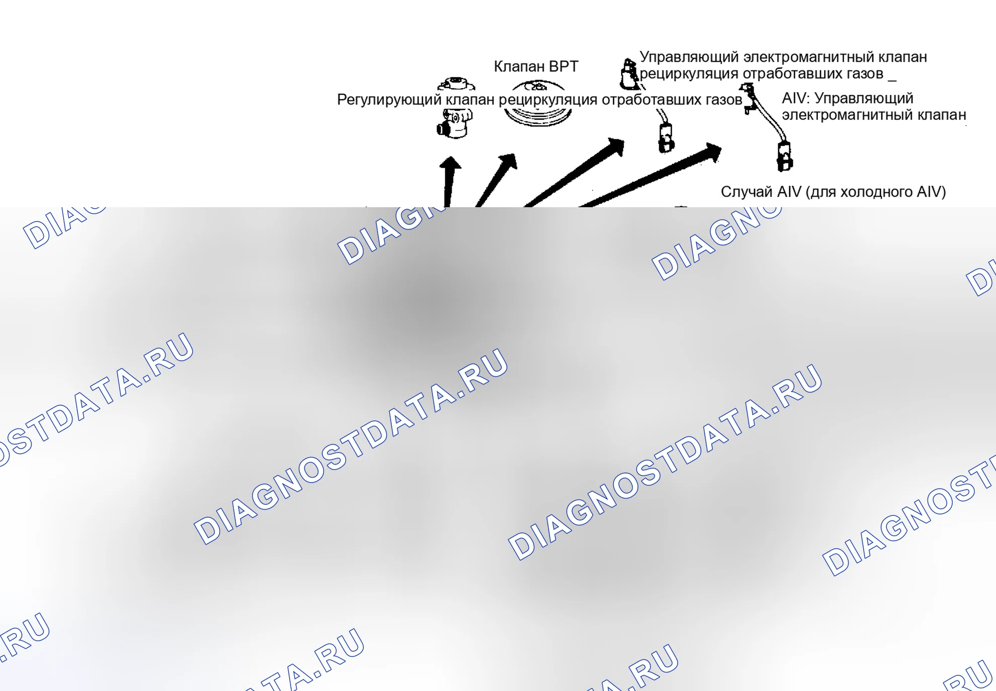 Рис. 38: Расположение компонентов ECCS для фургонов. Nissan Stanza II
