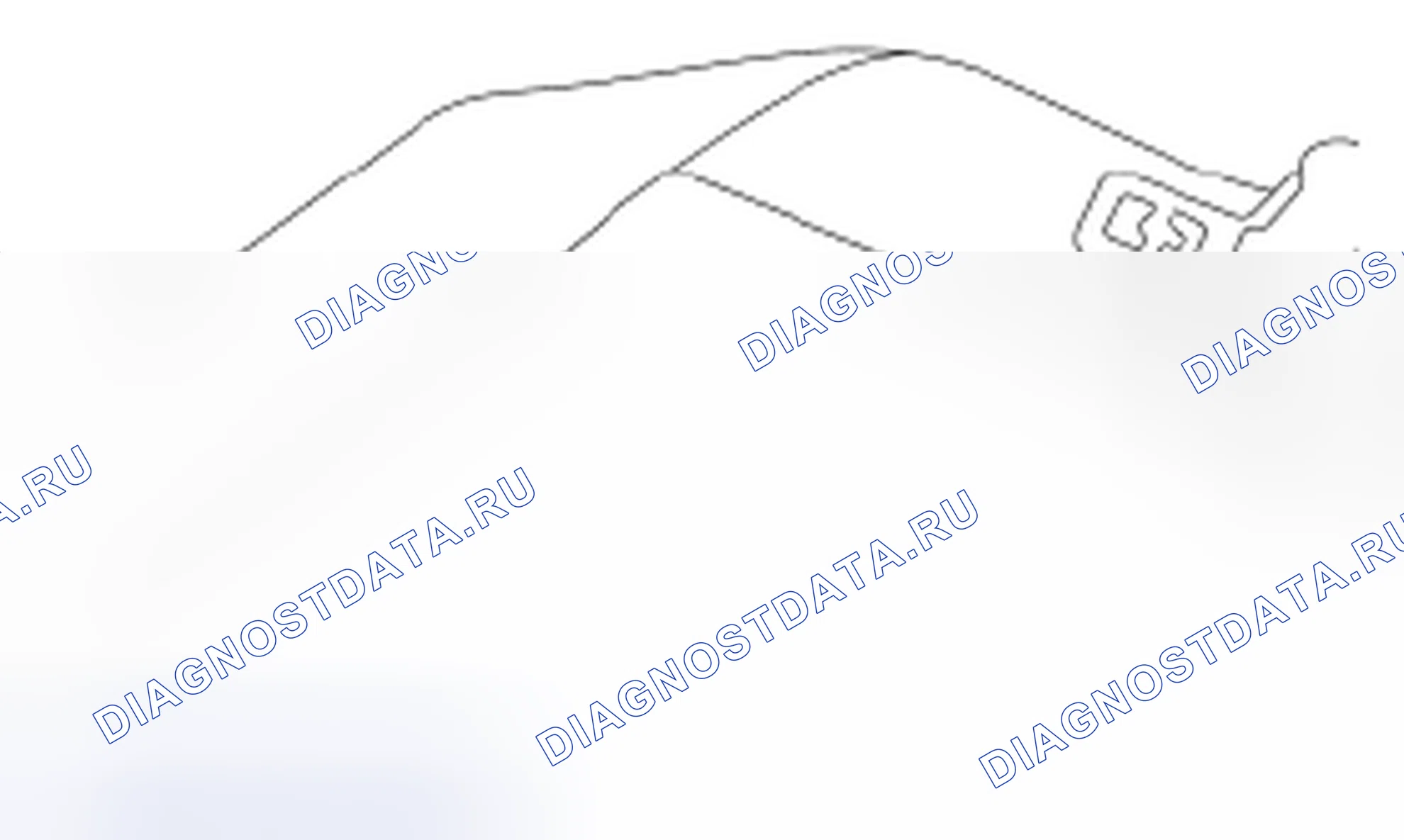 Рис. 5: Язык ремня безопасности, повернутый на ремне. Hyundai Kona I рестайлинг