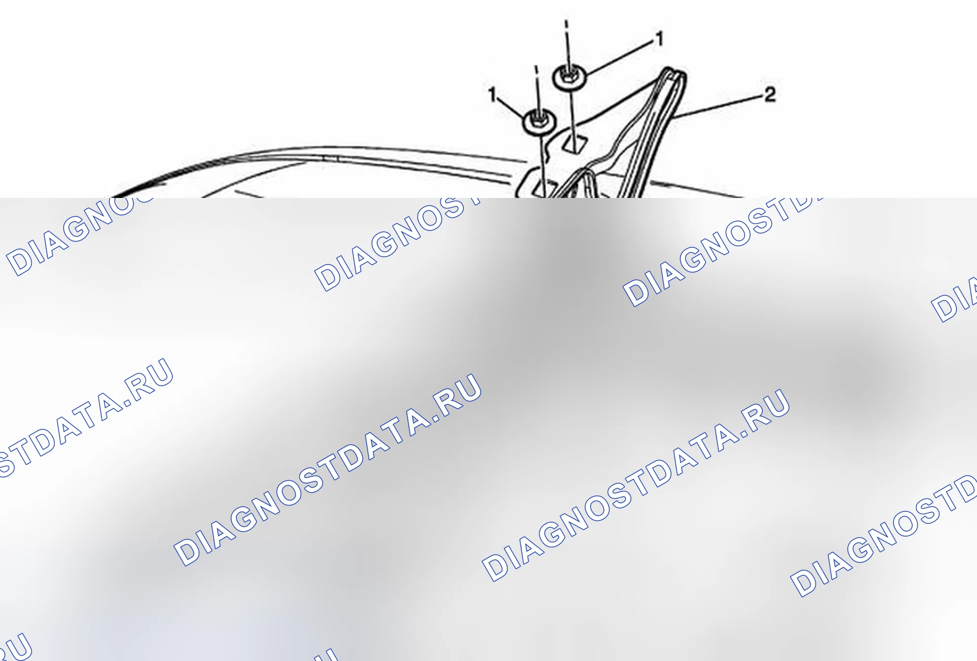 Рис. 19: Замена шарнира капота. Chevrolet Corvette C6
