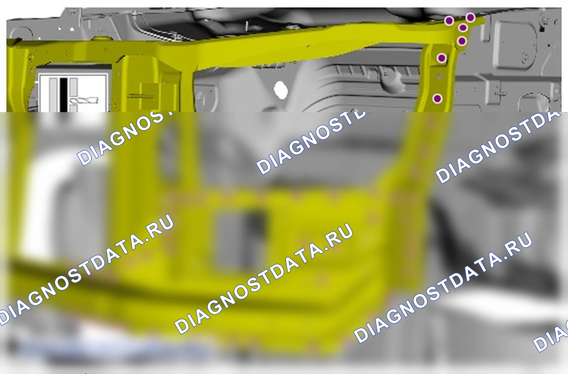Как снять и установить опору решетки радиатора. Ford Ranger T6