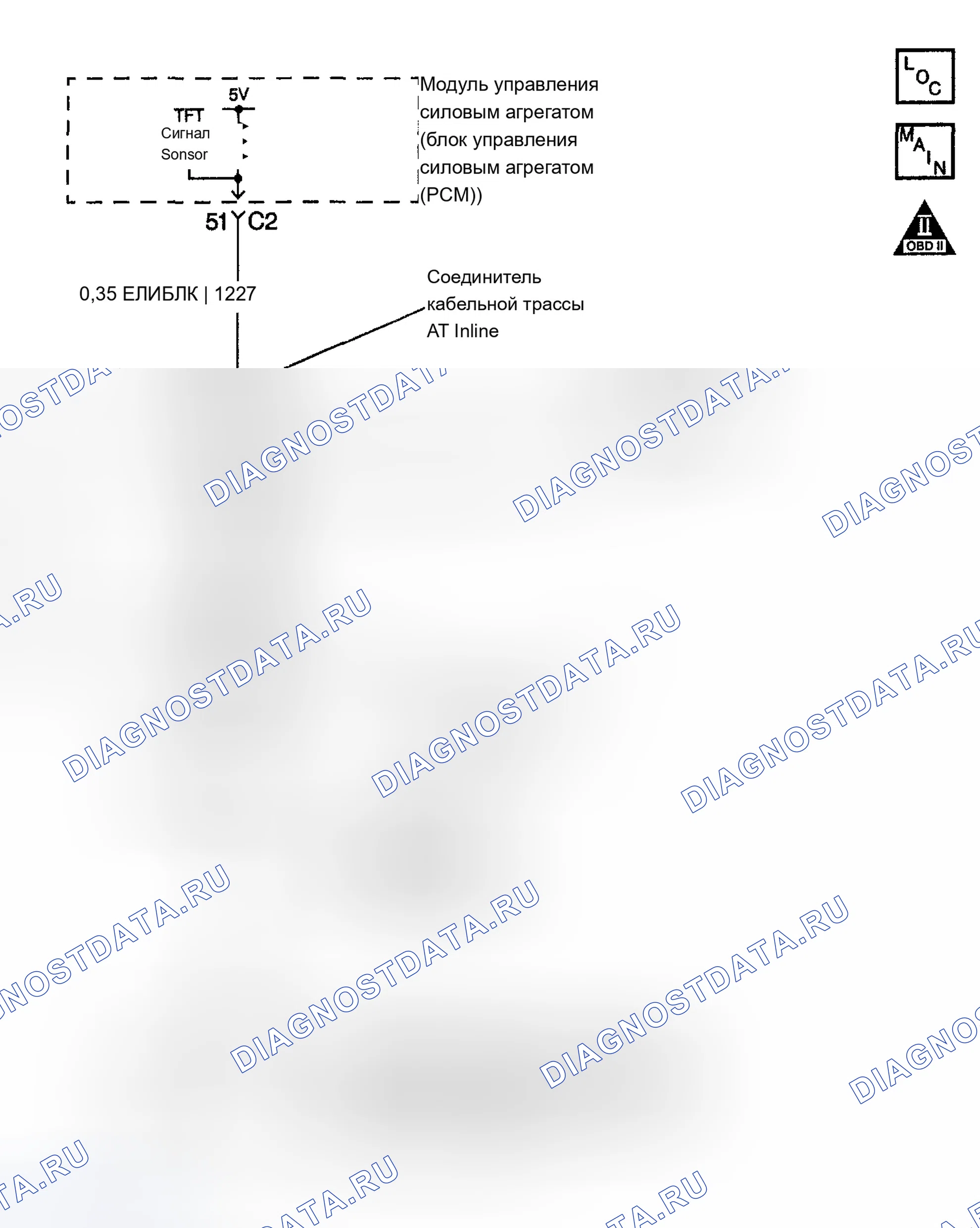 Рис. 1000: расшифровка кода ошибки P0713: Высокое напряжение датчика TFT. Chevrolet Silverado 1500 HD 
