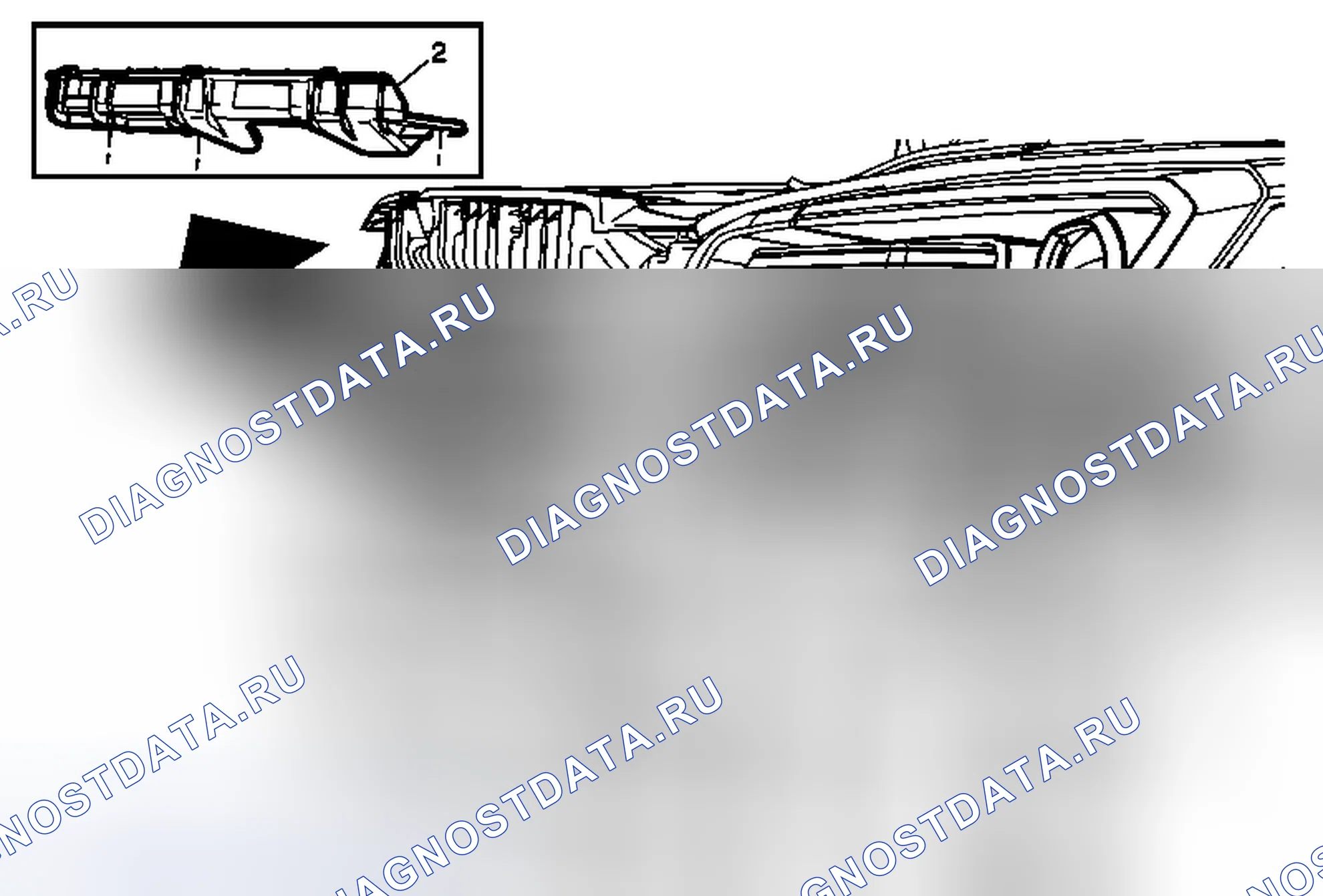 Рис. 22: Замена фланцевой опоры открывающейся фары переднего бампера (Acadia). GMC Acadia I рестайлинг